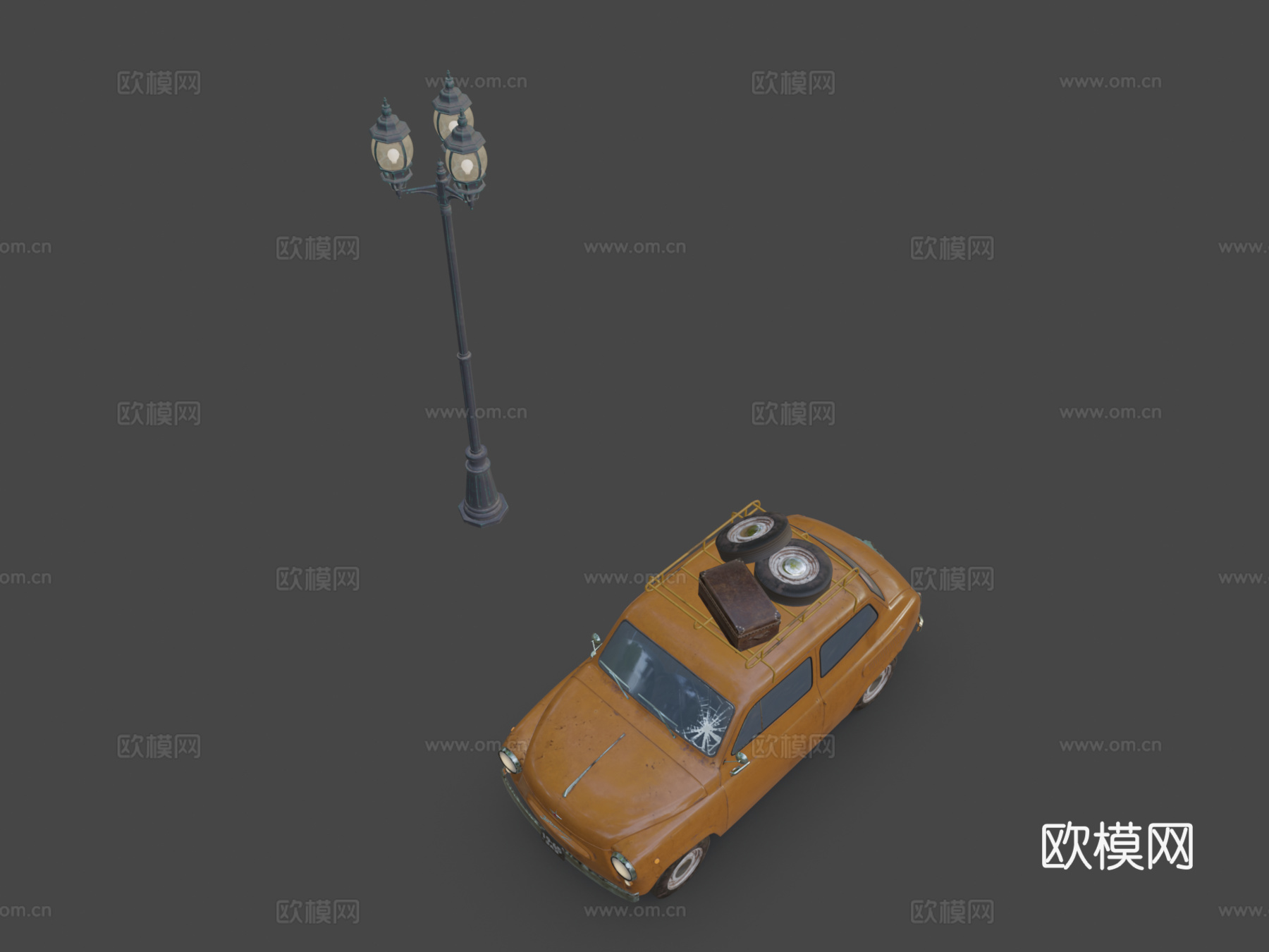 汽车场景su模型