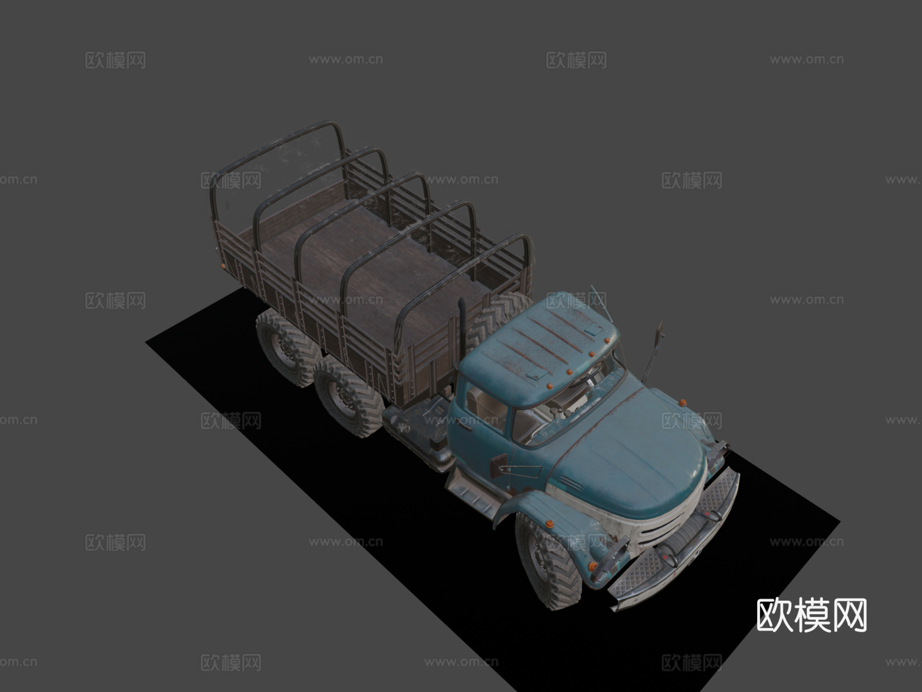 绝地求生卡车su模型