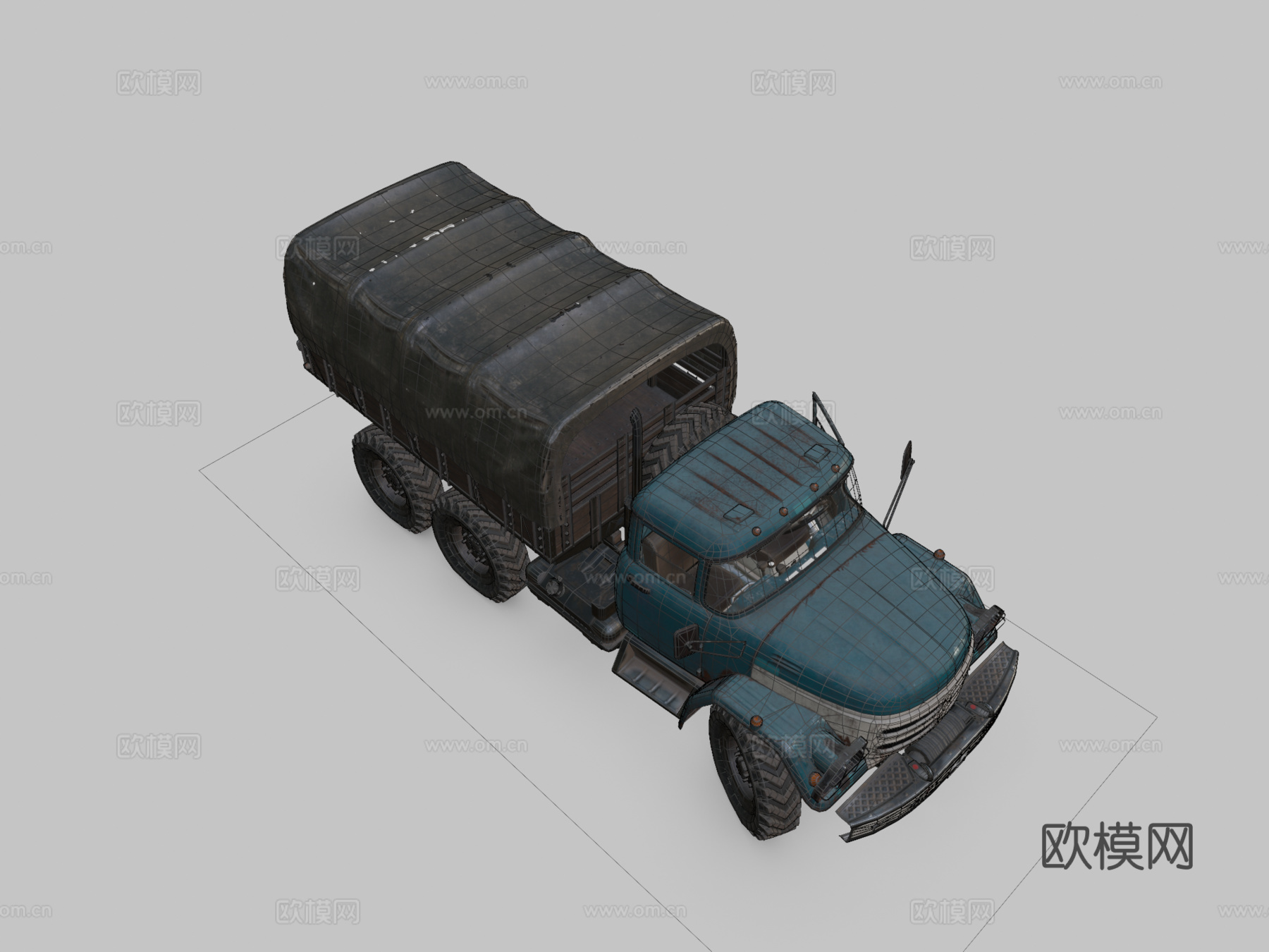 绝地求生卡车su模型