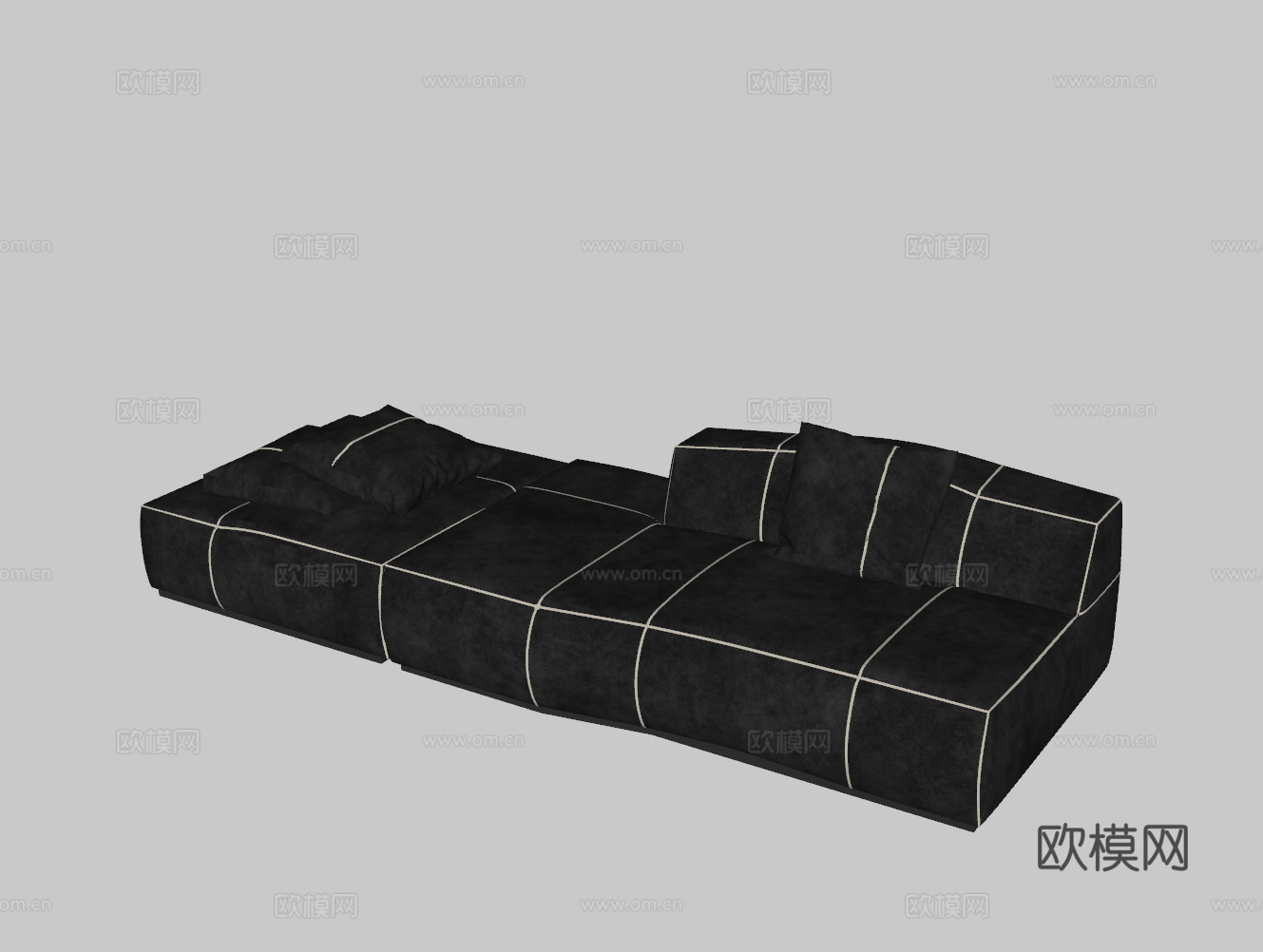 现代沙发su模型