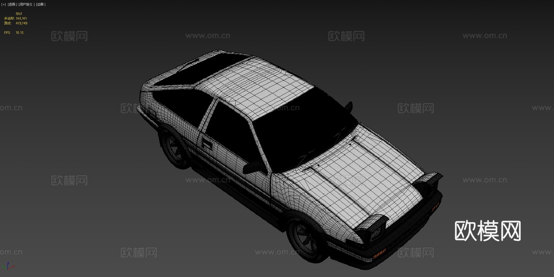 丰田AE86斯普林特特鲁诺前期型su模型