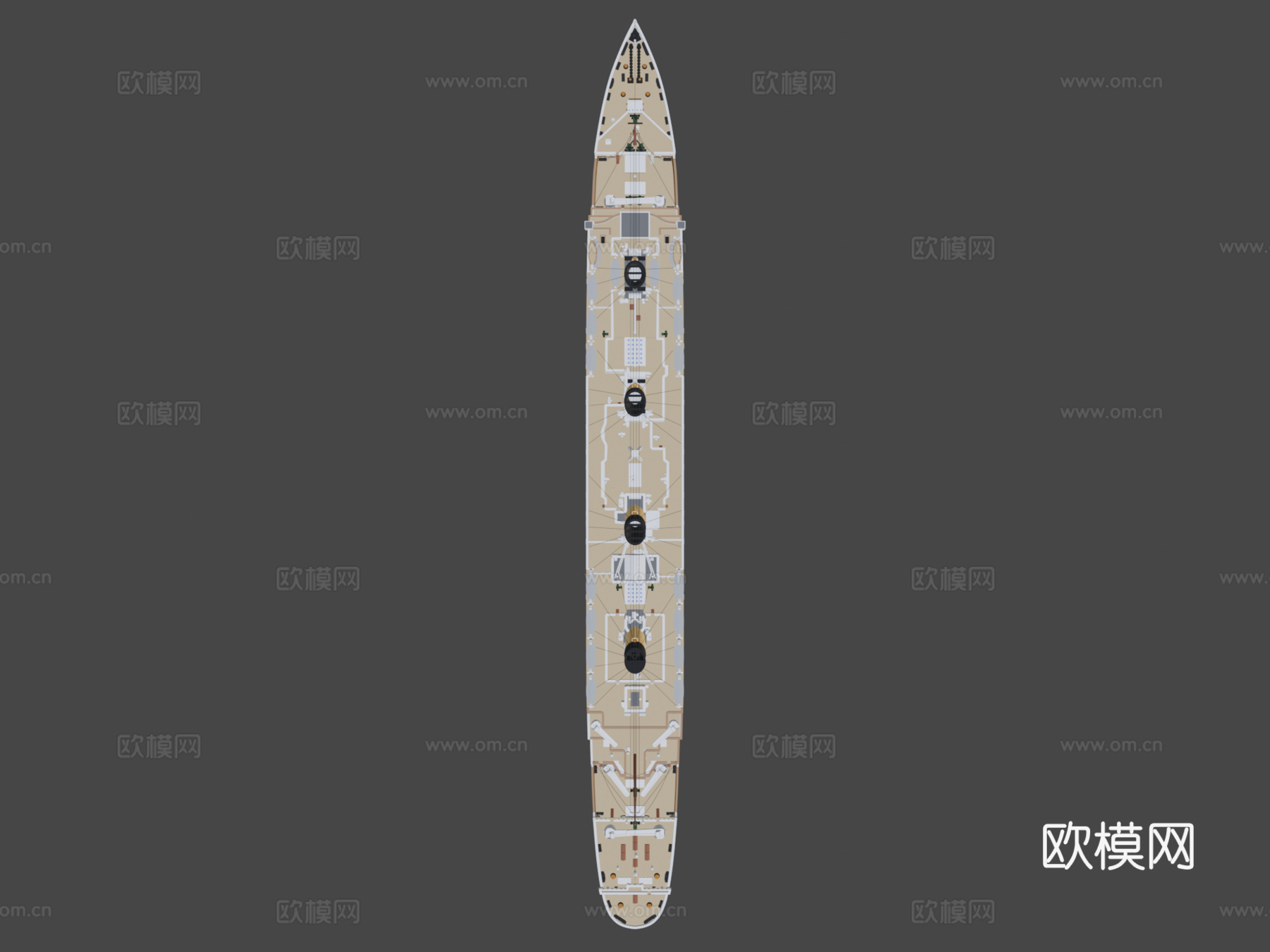 皇家邮轮泰坦尼克号su模型