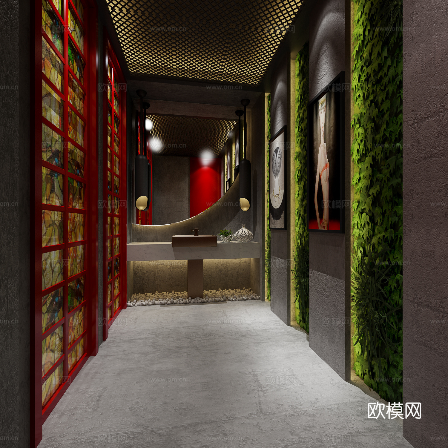 现代酒店卫生间 卫生间 客房卫生间 公共卫生间3d模型下载
