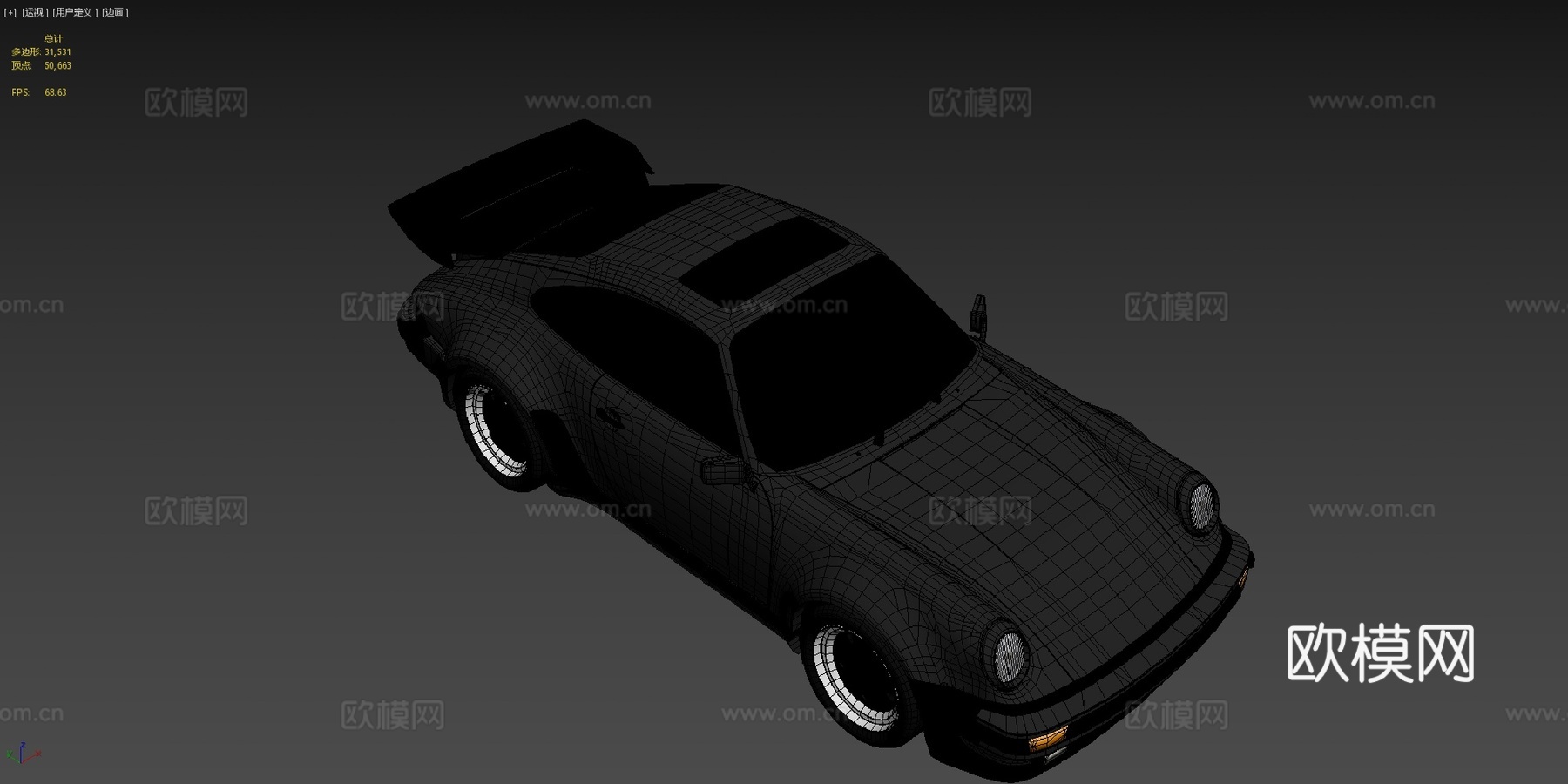 保时捷911930涡轮增压1975su模型