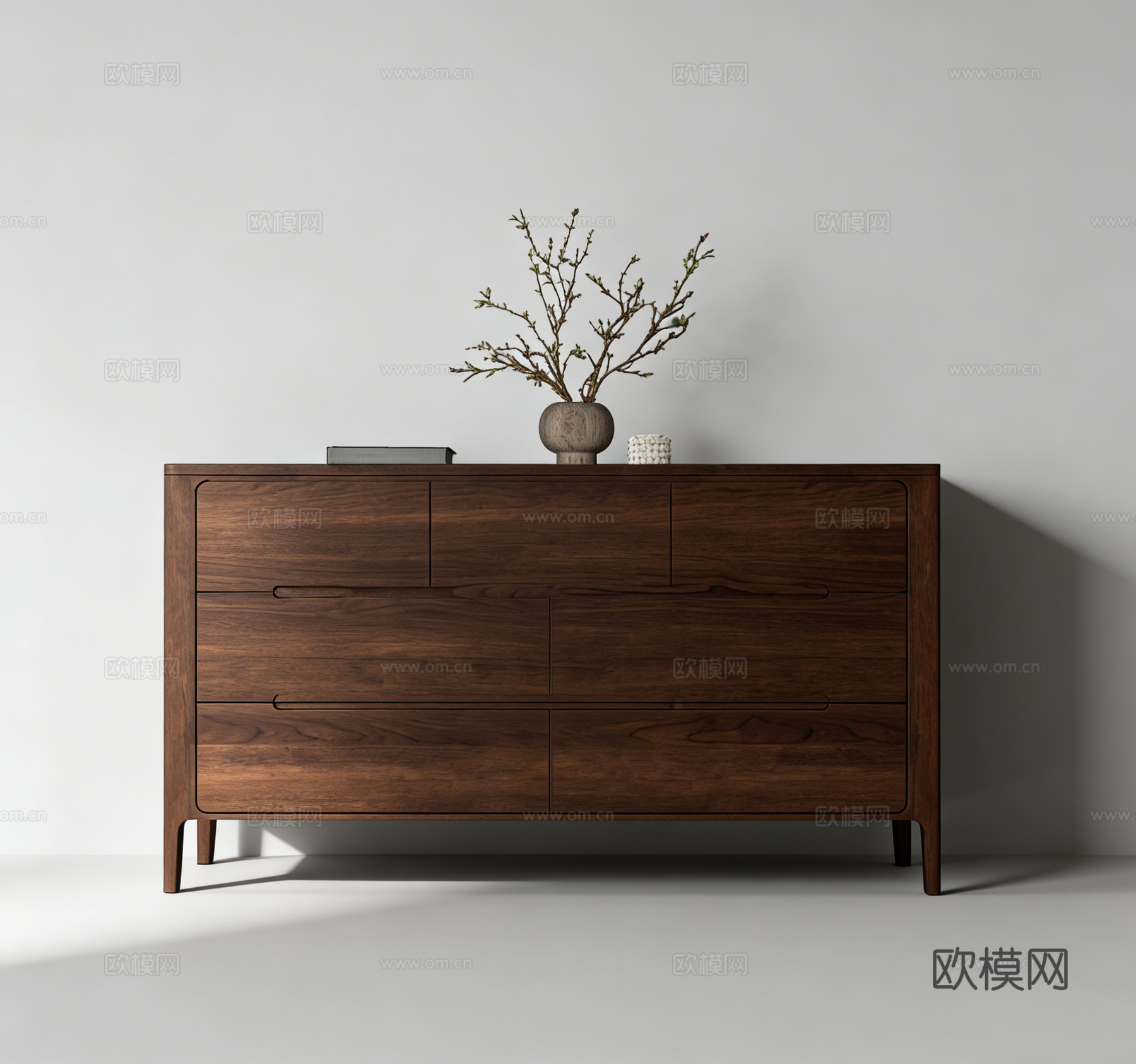 现代装饰柜su模型