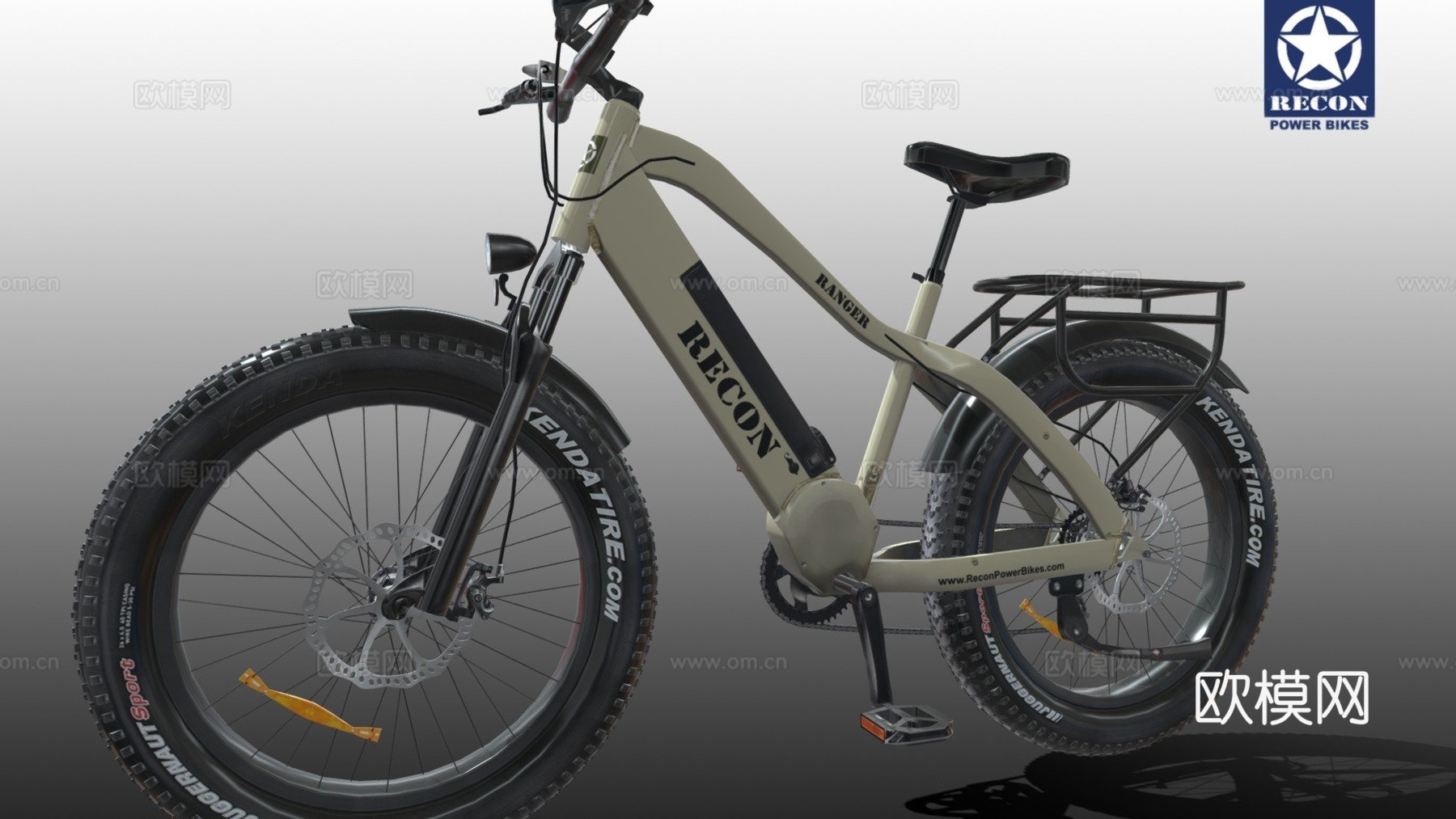 侦察游侠电动自行车su模型