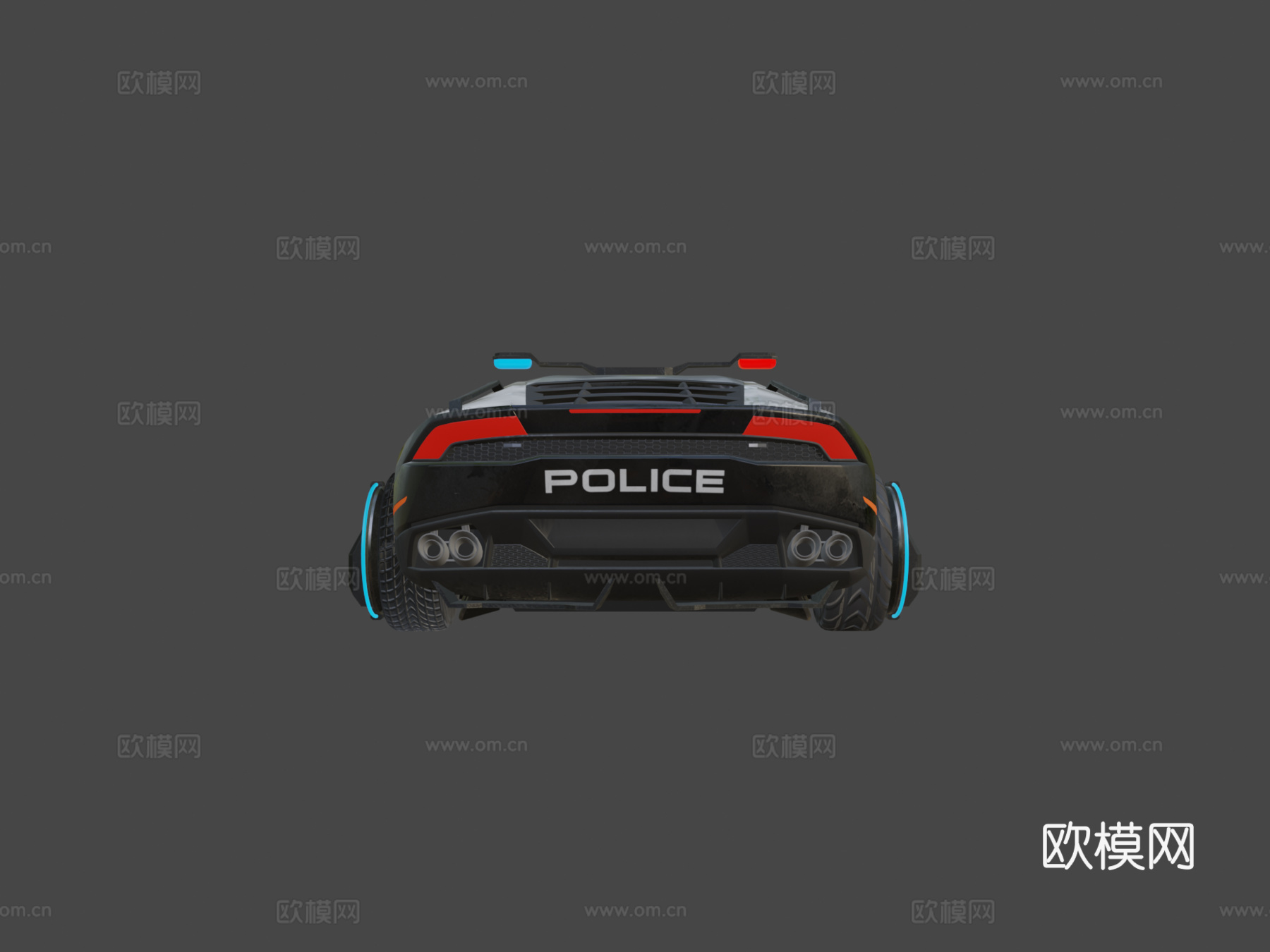 悬浮警车su模型