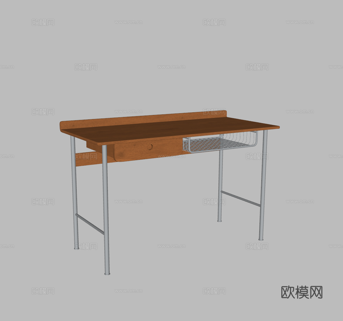现代书桌su模型