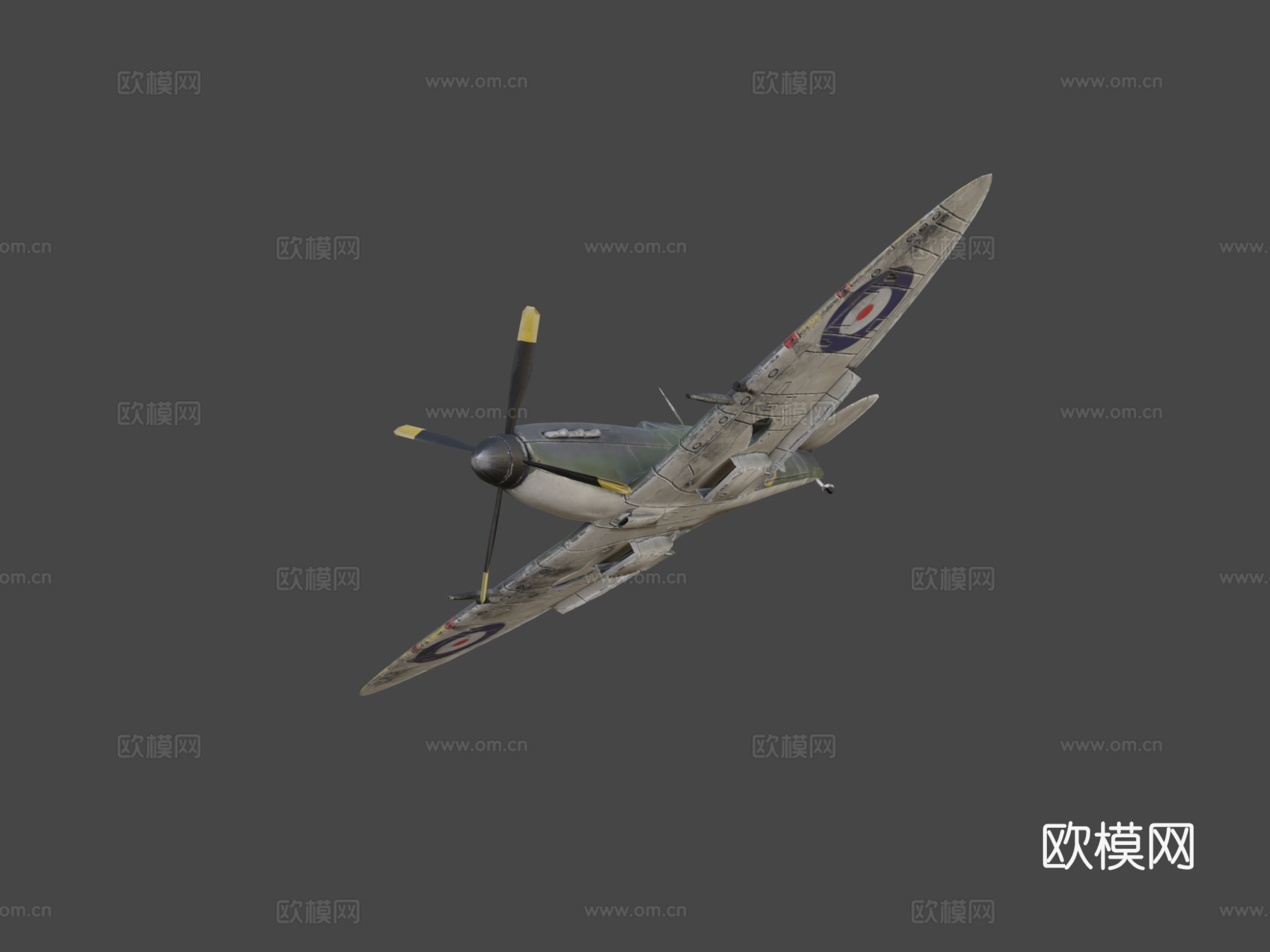 超级马林喷火战斗机su模型