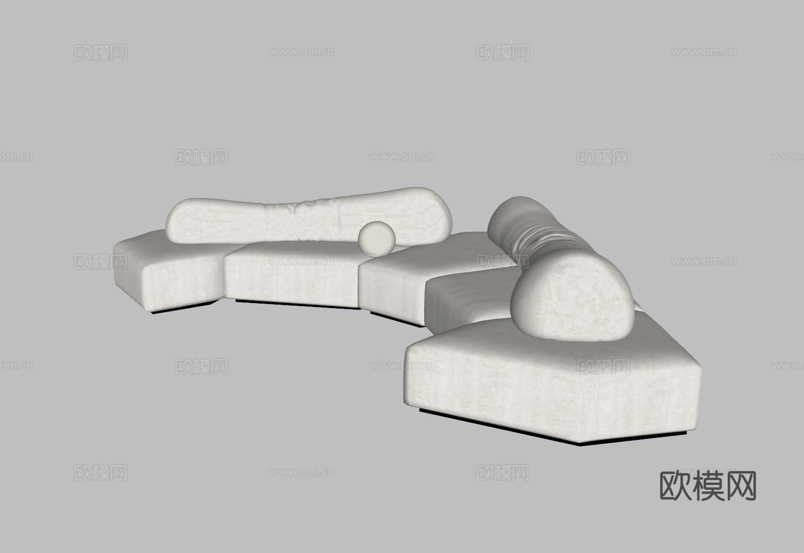 现代沙发su模型