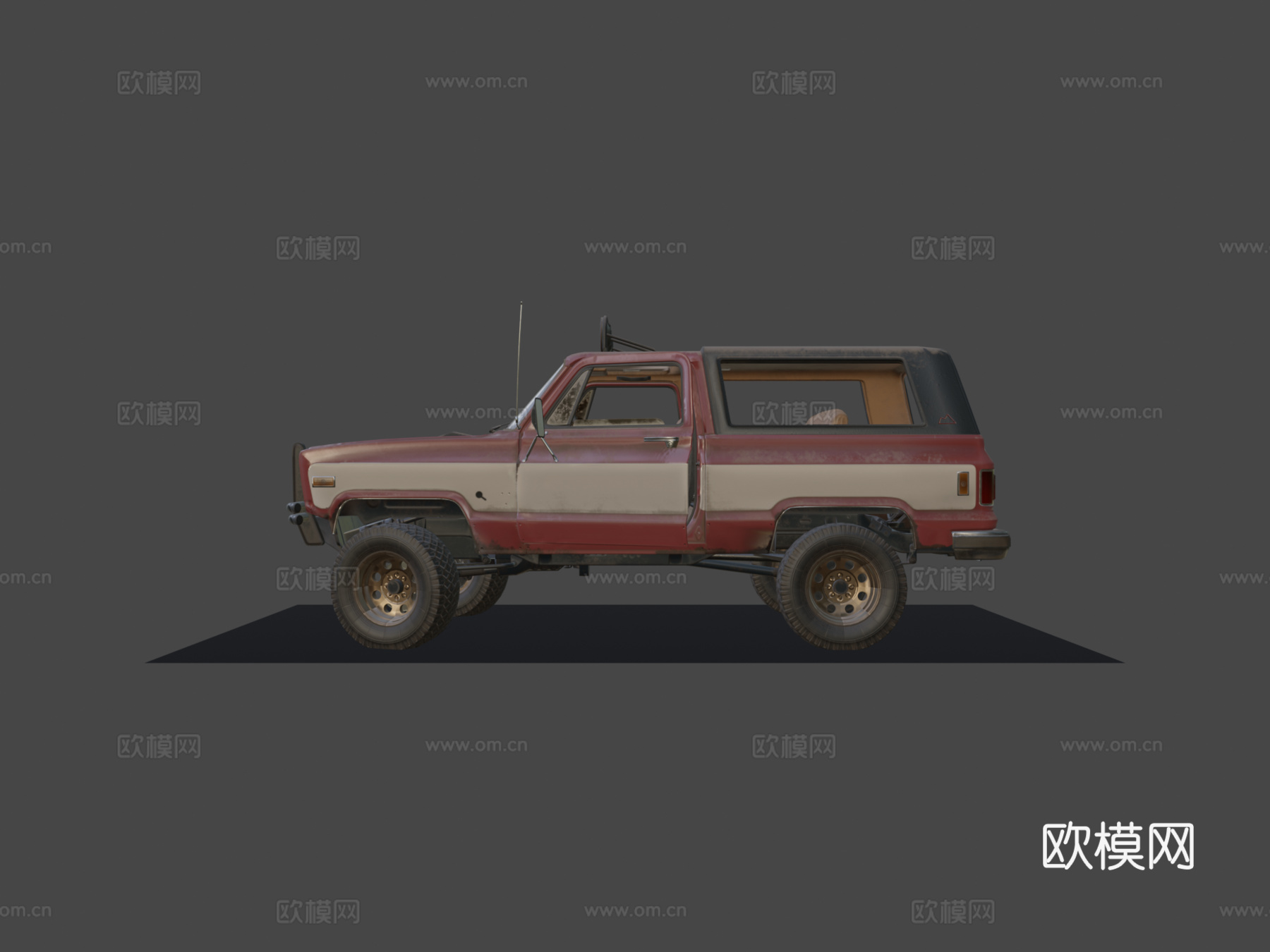 绝地求生皮卡su模型