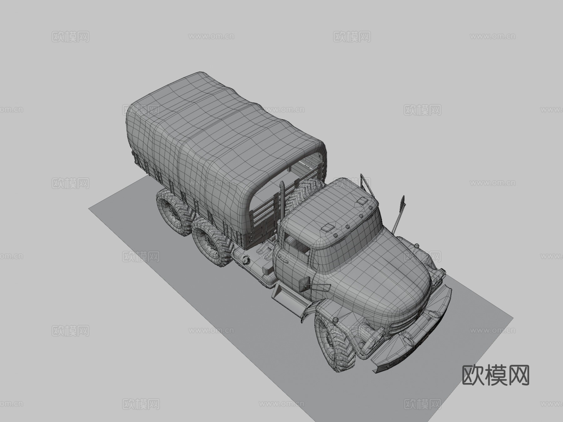绝地求生卡车su模型