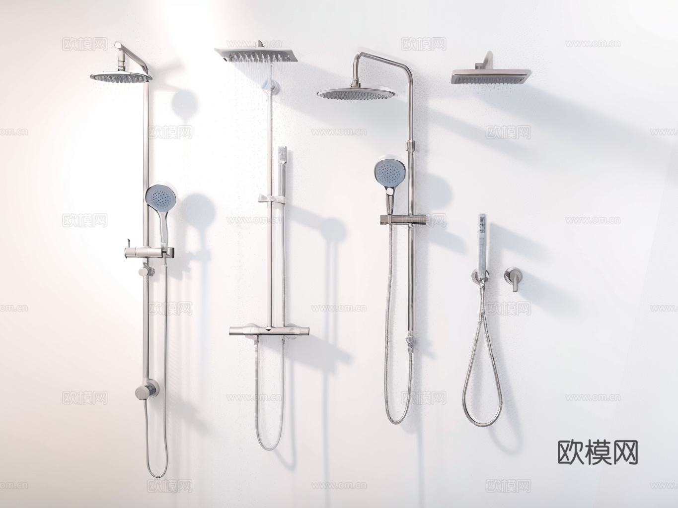 淋浴花洒su模型