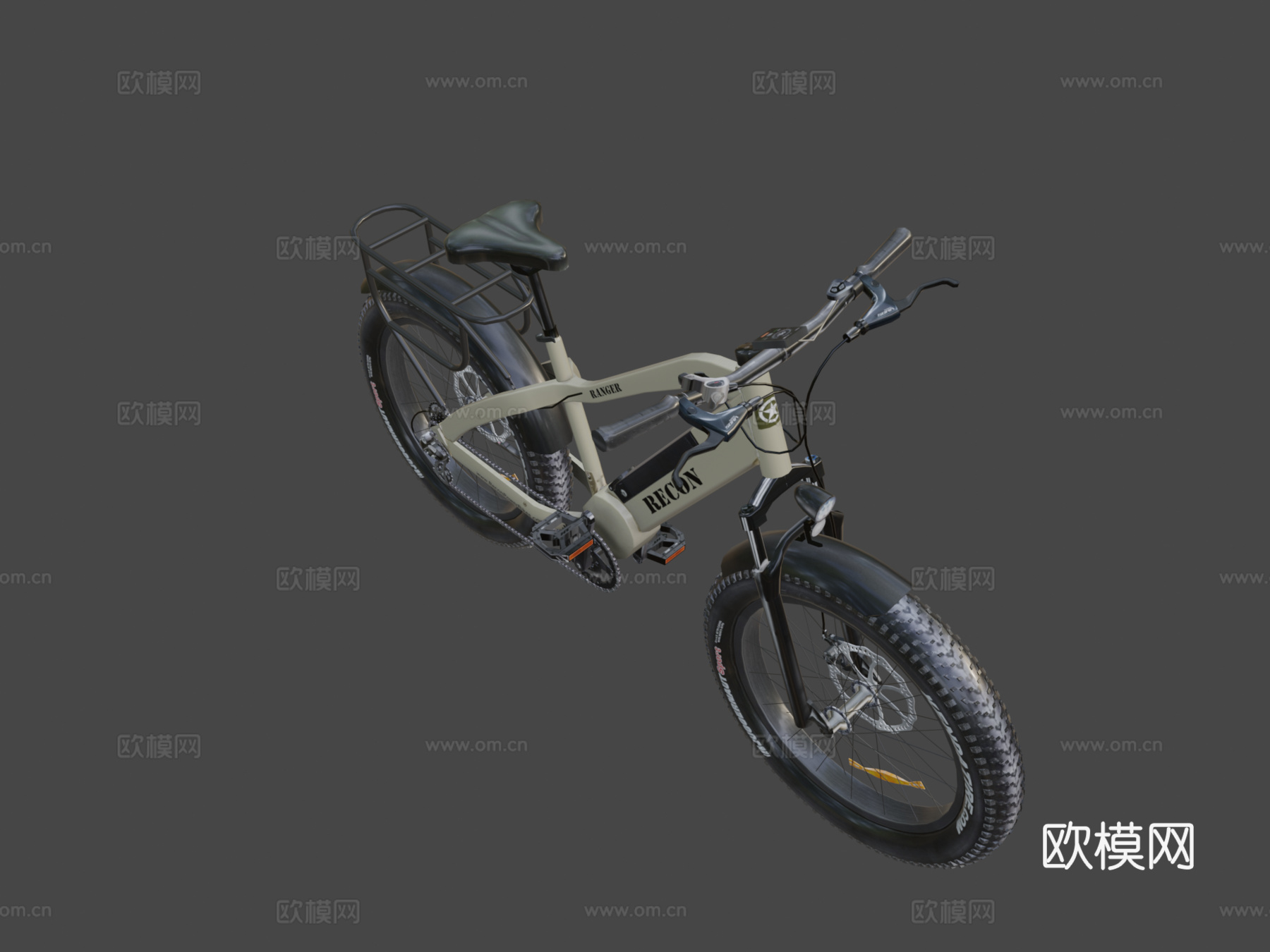 侦察游侠电动自行车su模型