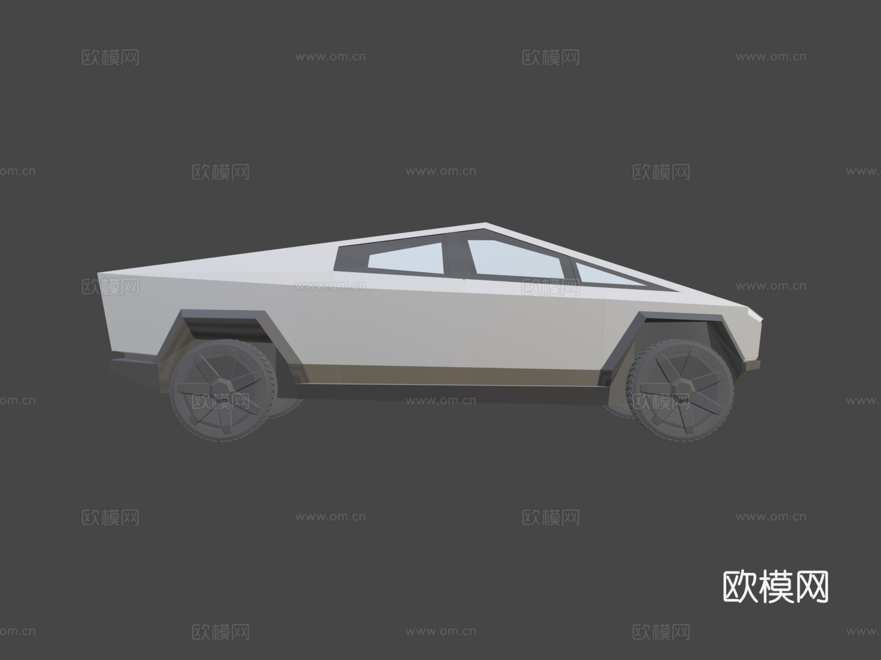 特斯拉赛博卡车su模型