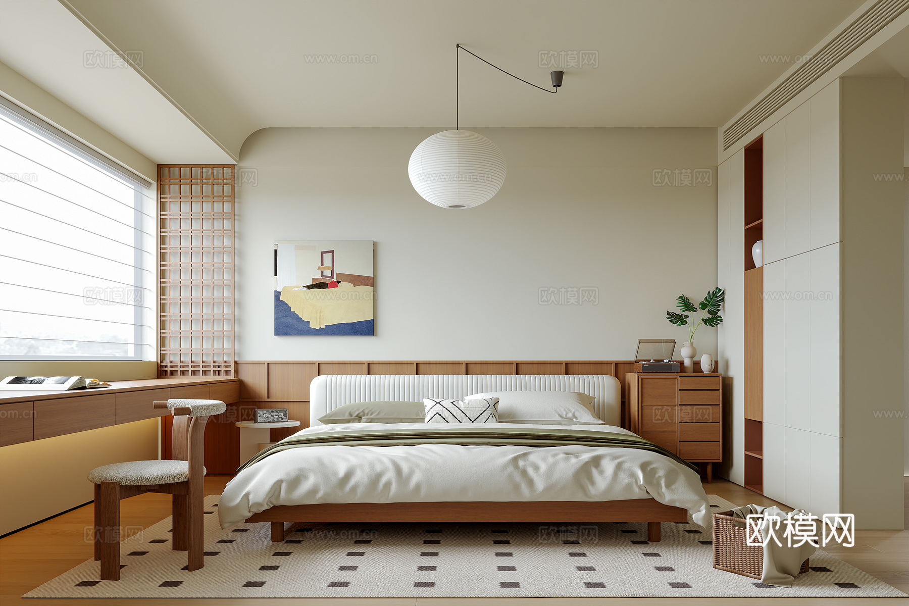 包豪斯卧室su模型