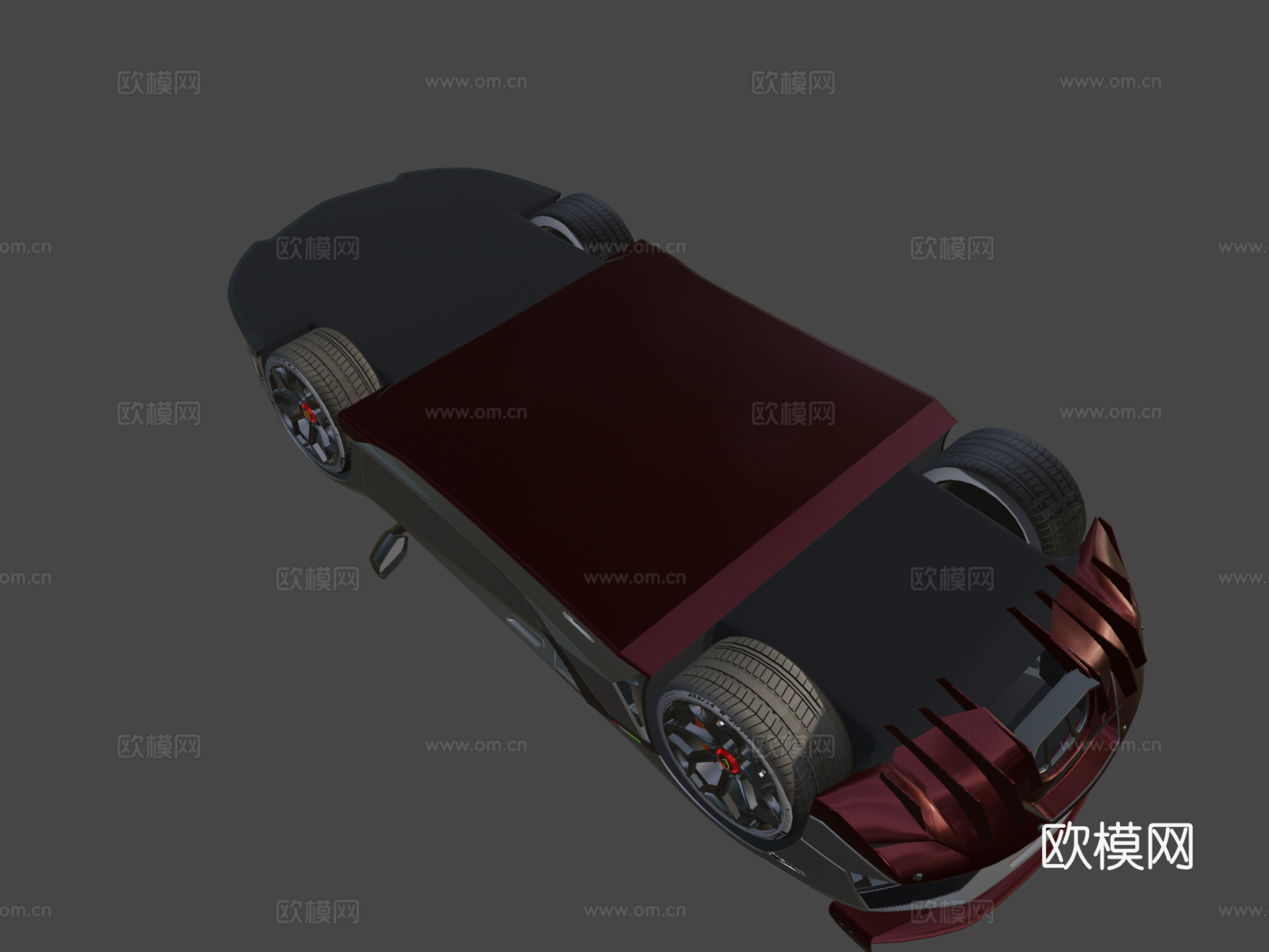 低多边形 兰博基尼 埃文塔多 SVJ 2019su模型