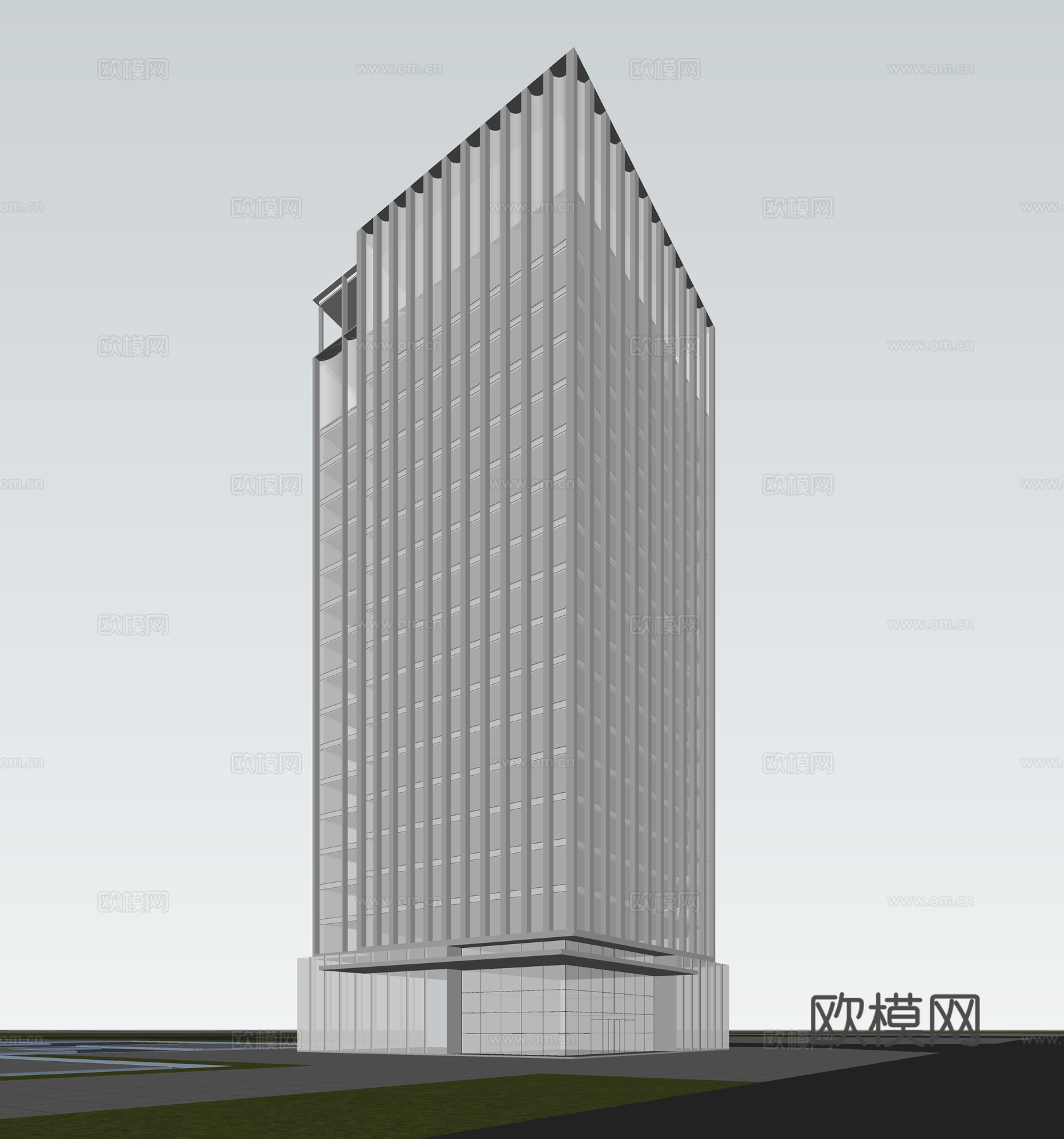 现代酒店 高层酒店 多层酒店 旅馆 酒店建筑su模型