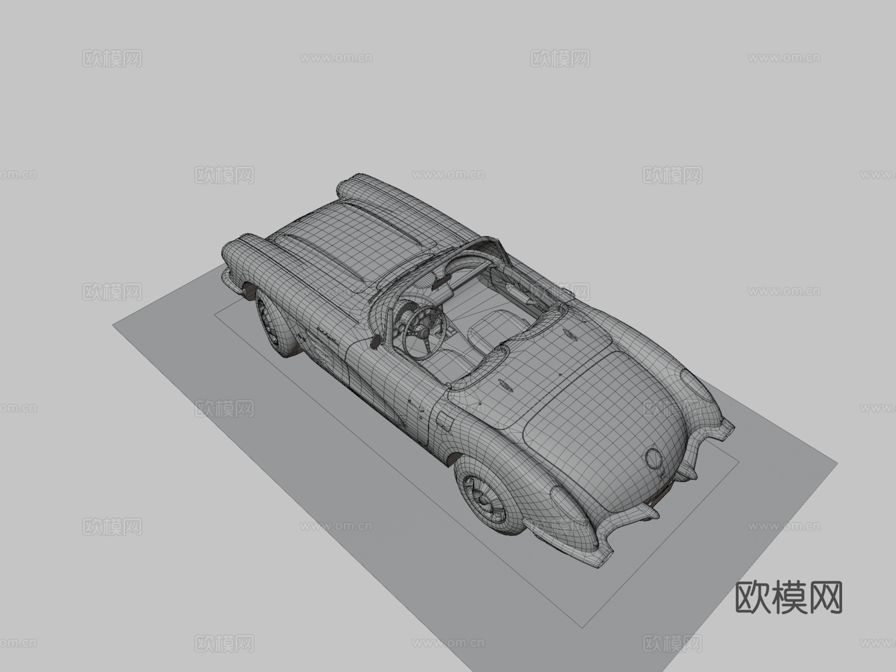 通用美国跑车su模型