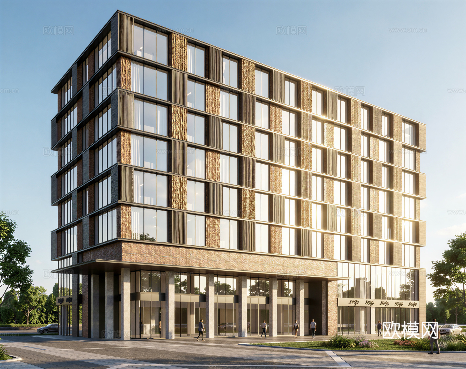 多层公寓 员工宿舍 多层办公 公寓楼 宿舍 宿舍楼su模型