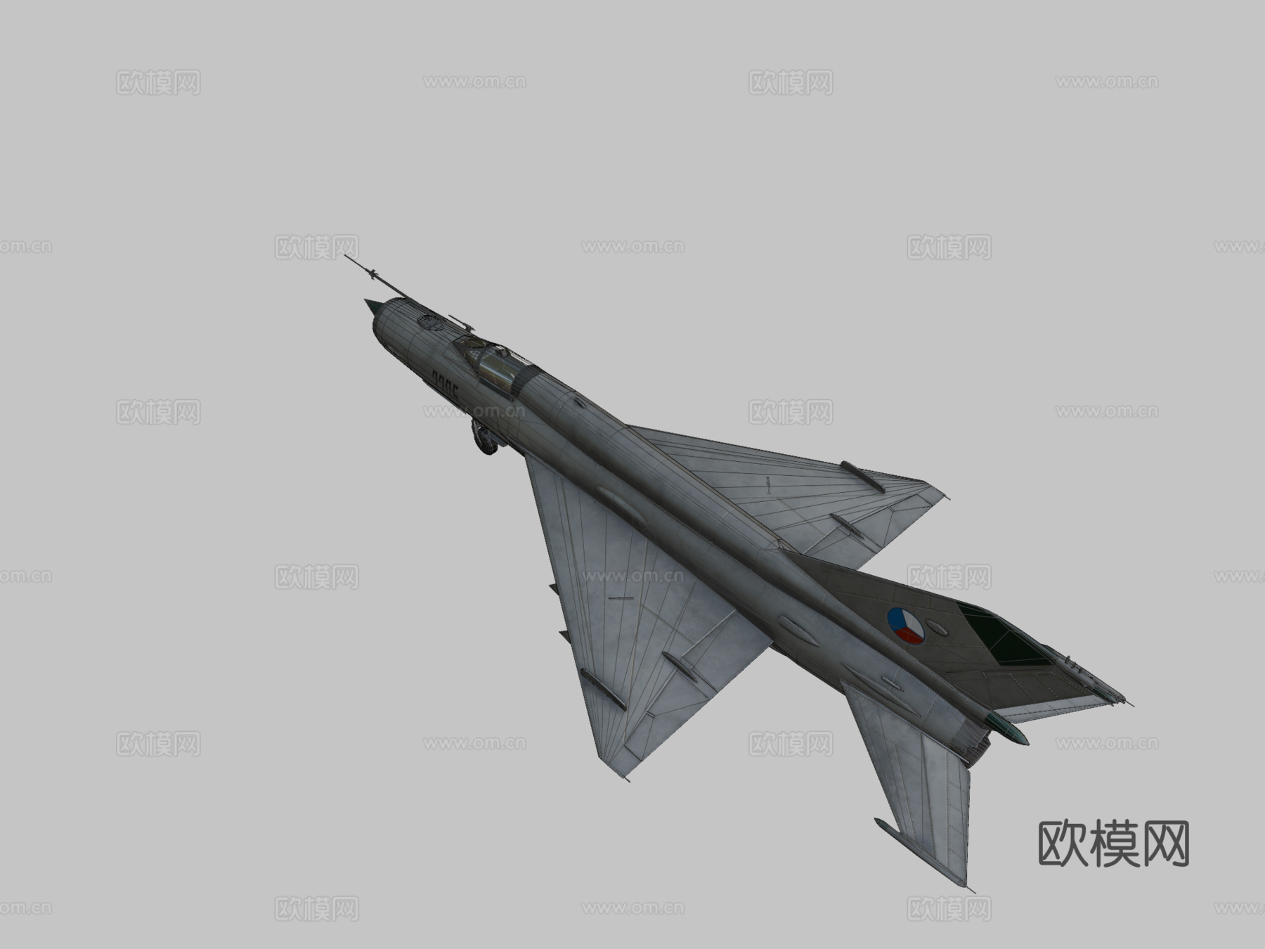 米格21 鱼窝 喷气式战斗机su模型