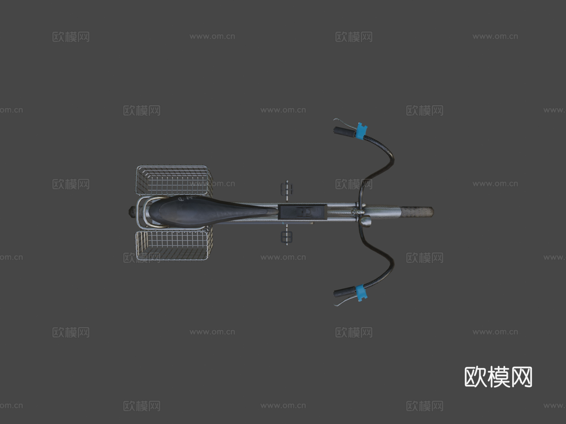 风格化自行车su模型