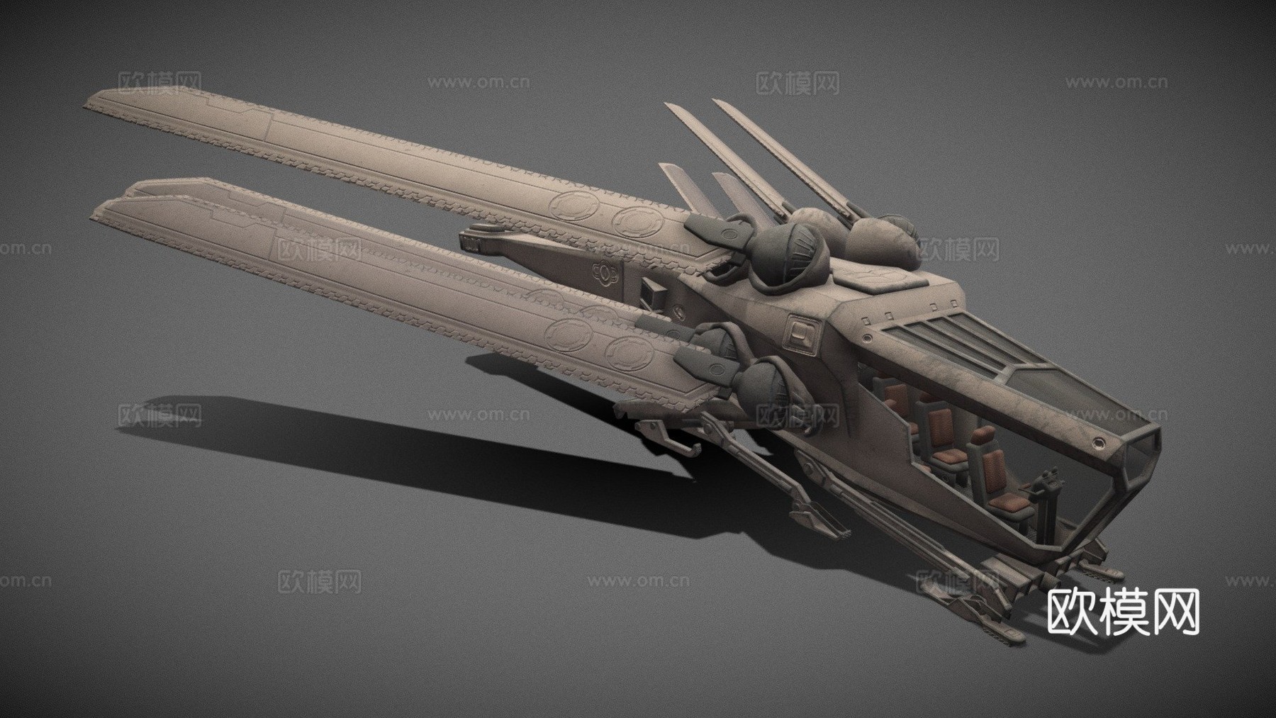 沙丘 扑翼机su模型