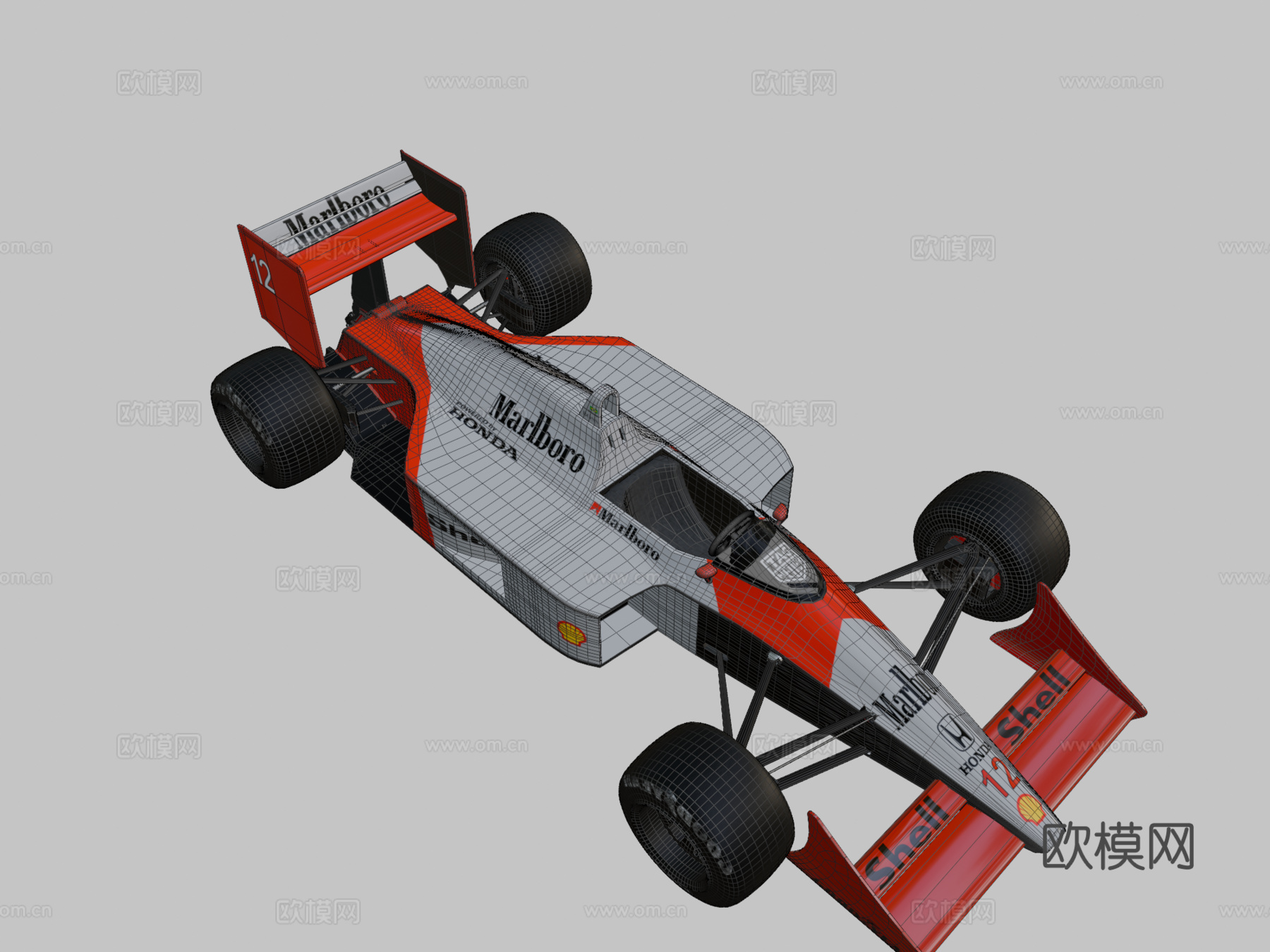 迈凯伦 MP44 F1 赛车su模型