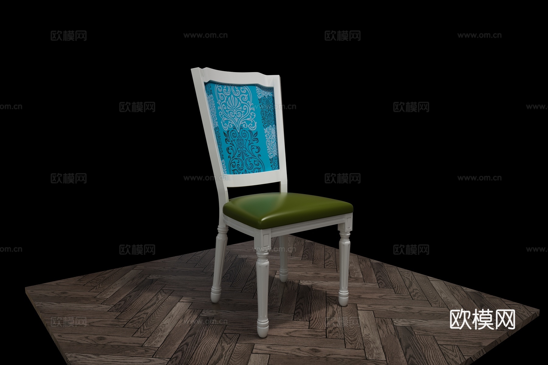 简欧餐椅 单椅3d模型