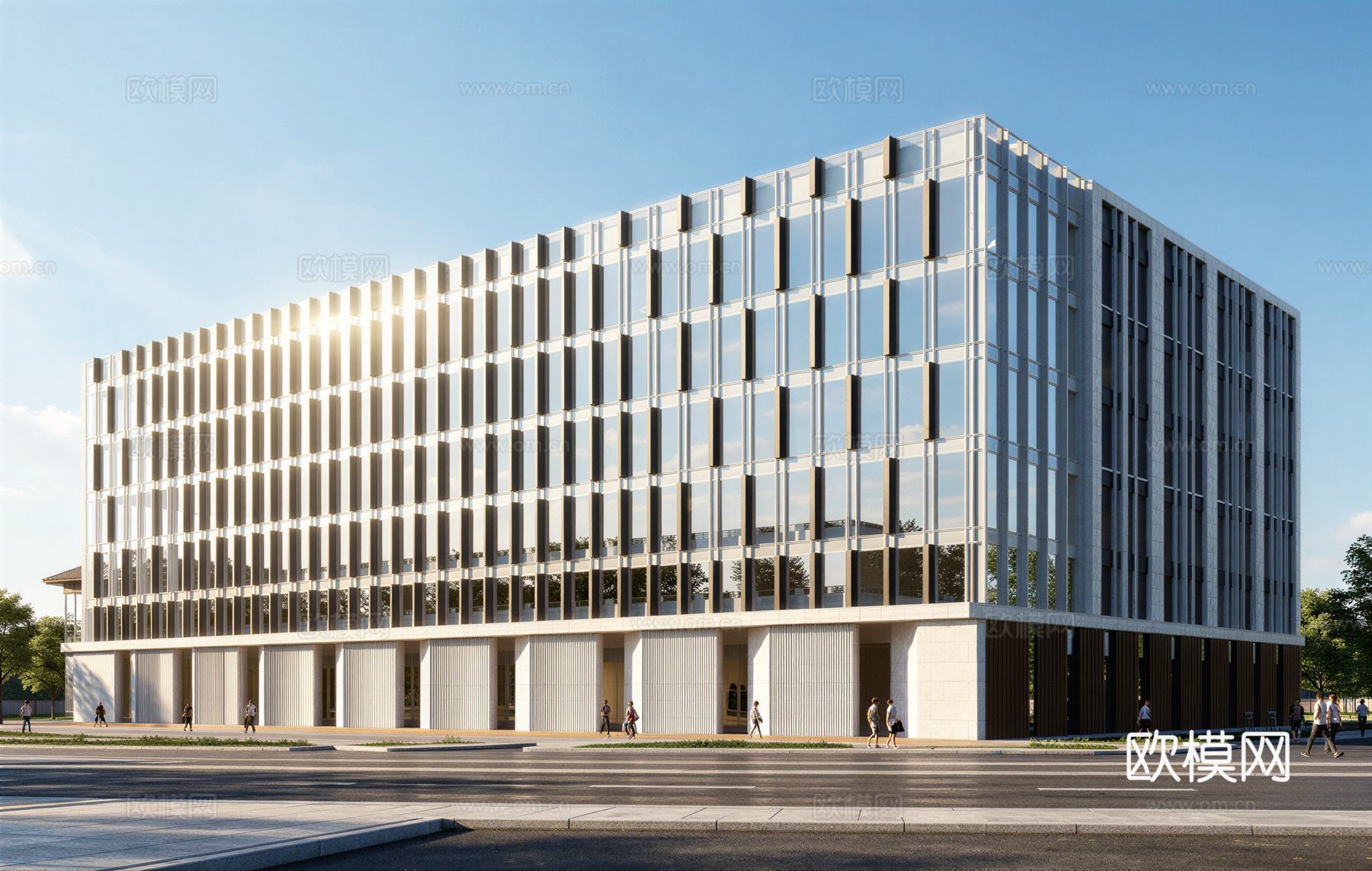 现代酒店 多层酒店 高层酒店 旅馆 酒店建筑su模型