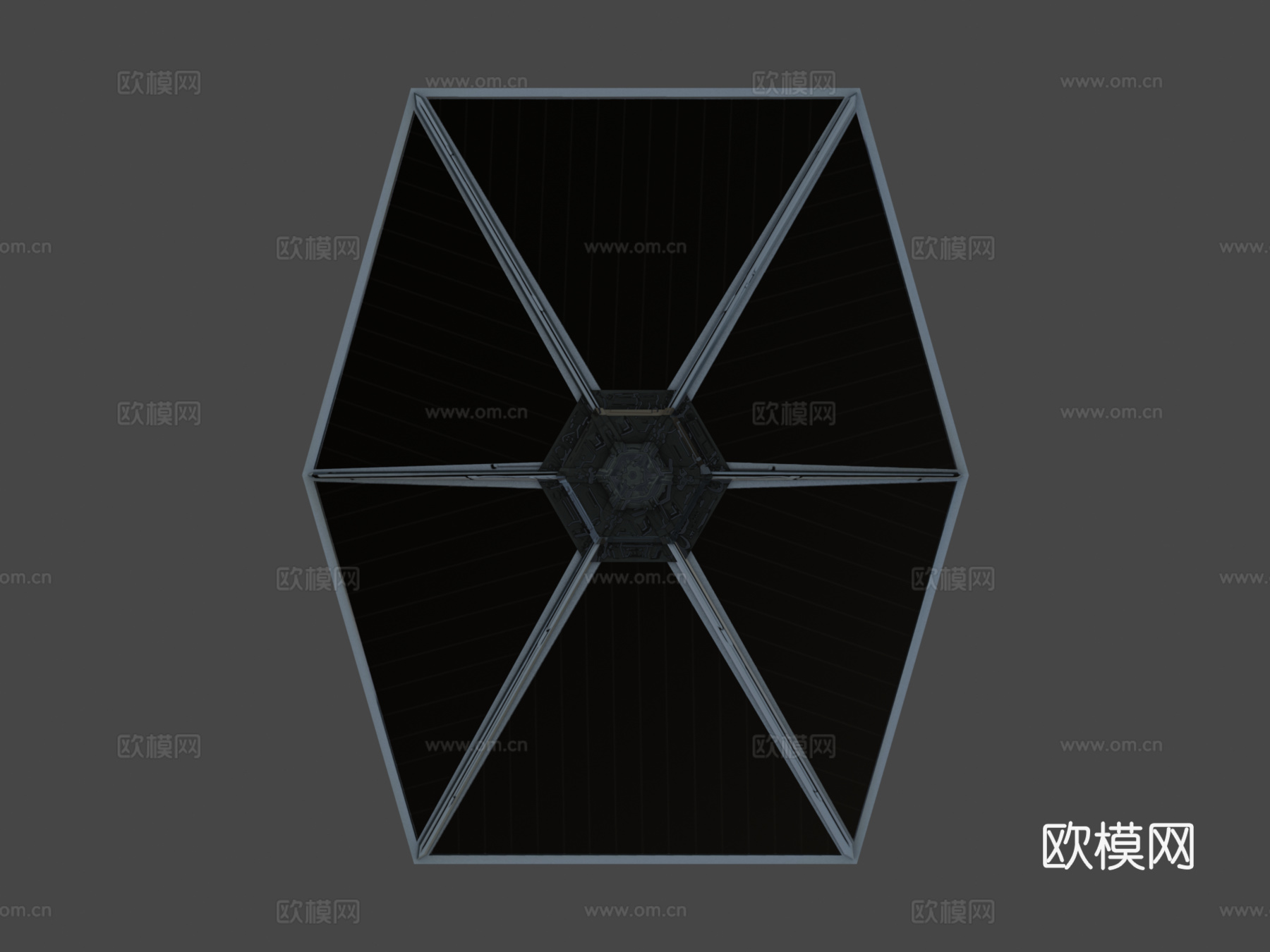 T.I.E战斗机星球大战su模型