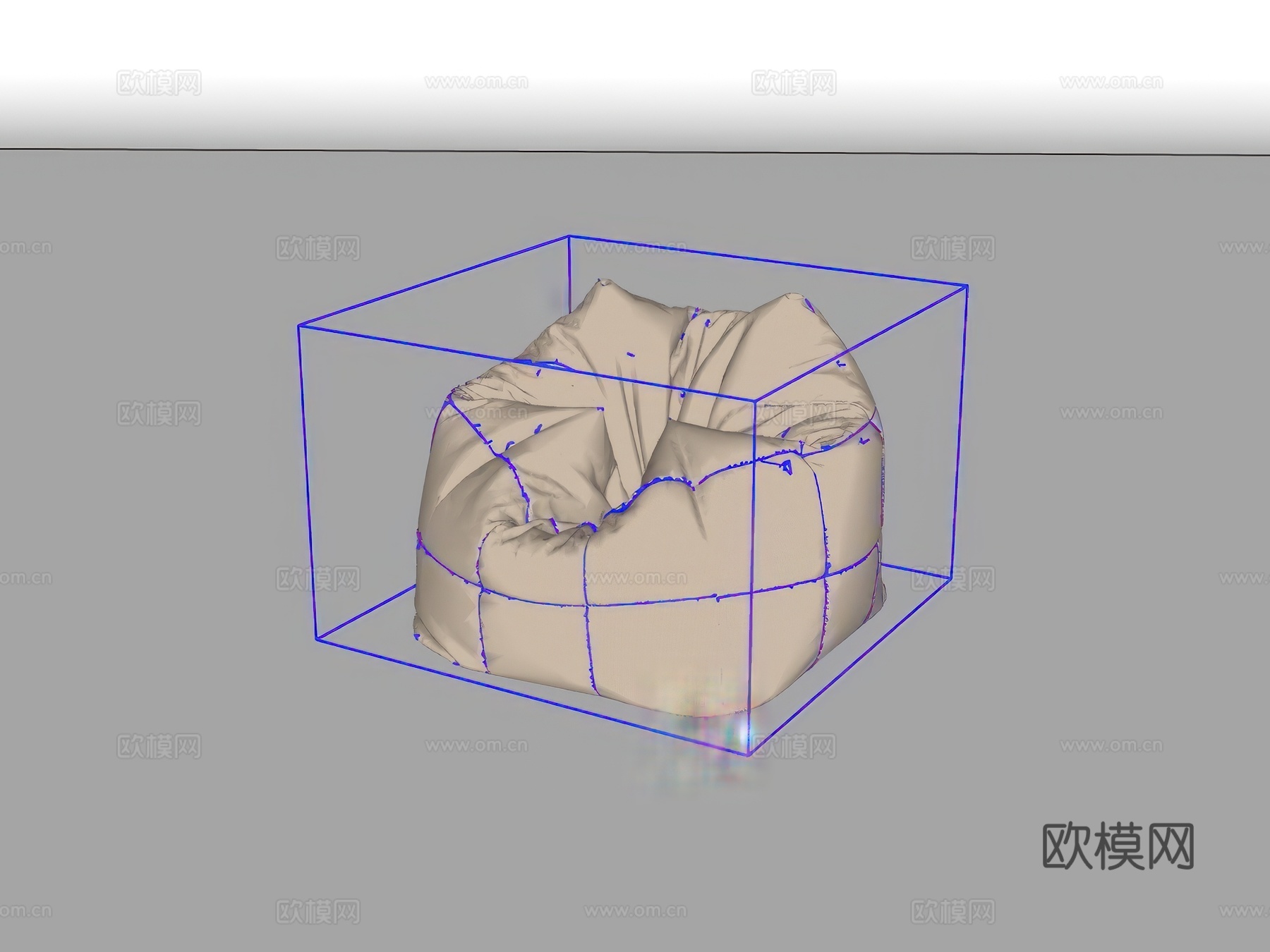 懒人沙发su模型