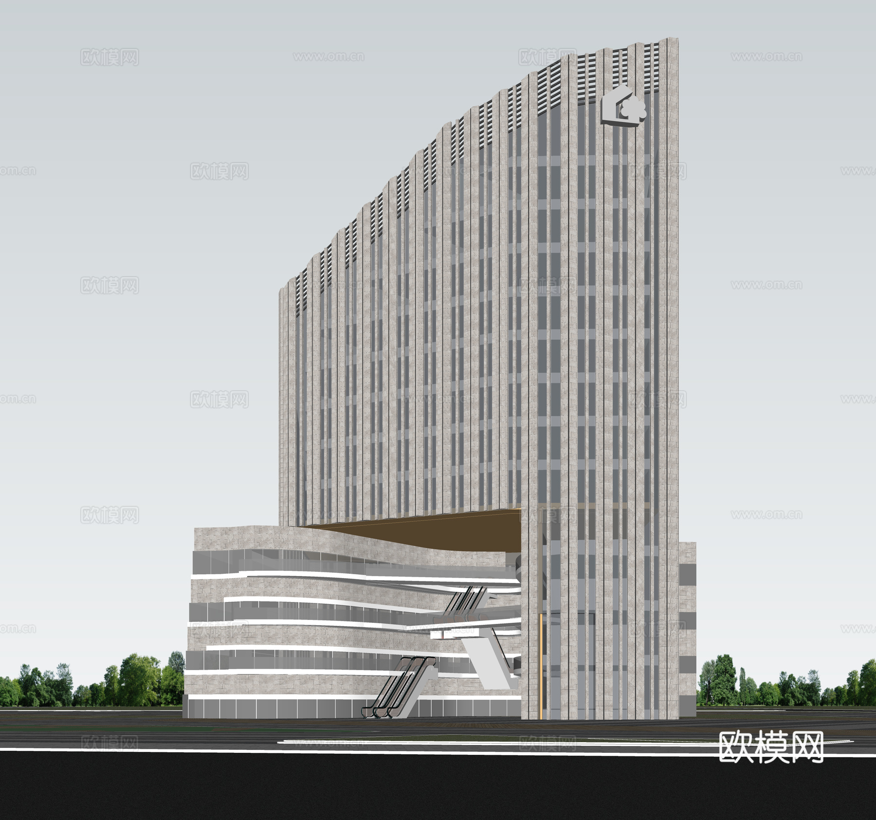 现代酒店 多层酒店 高层酒店 旅馆 酒店建筑su模型