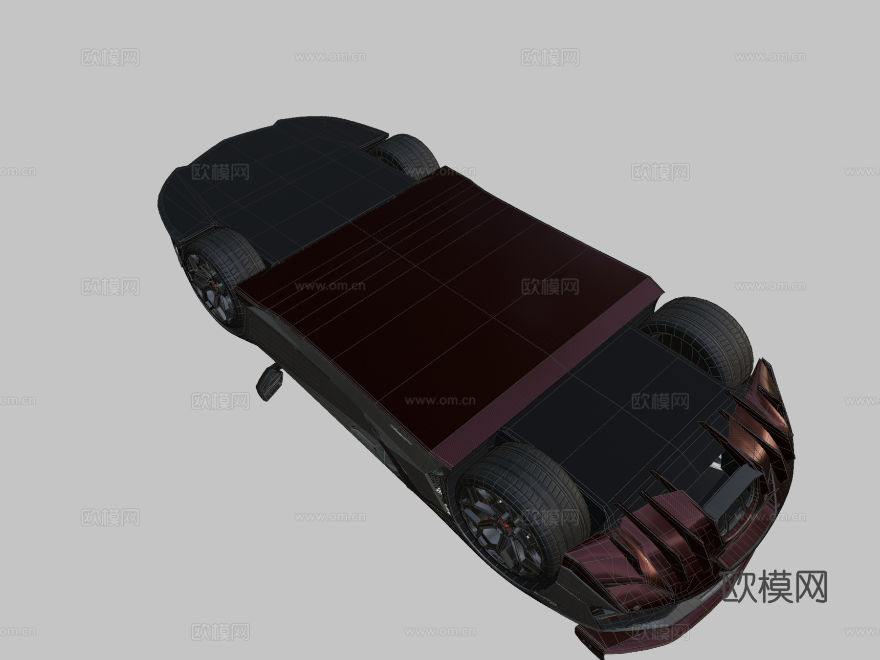 低多边形 兰博基尼 埃文塔多 SVJ 2019su模型