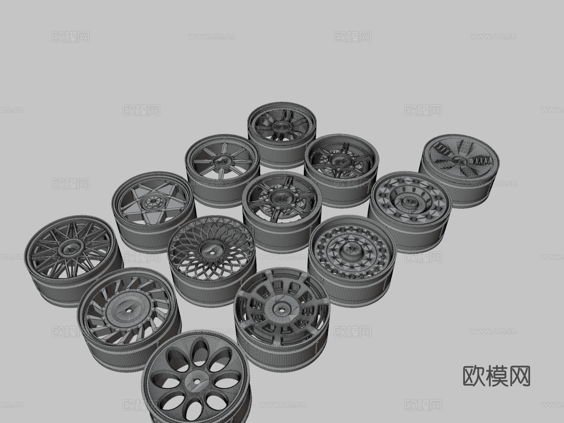 合金 车轮 轮辋su模型