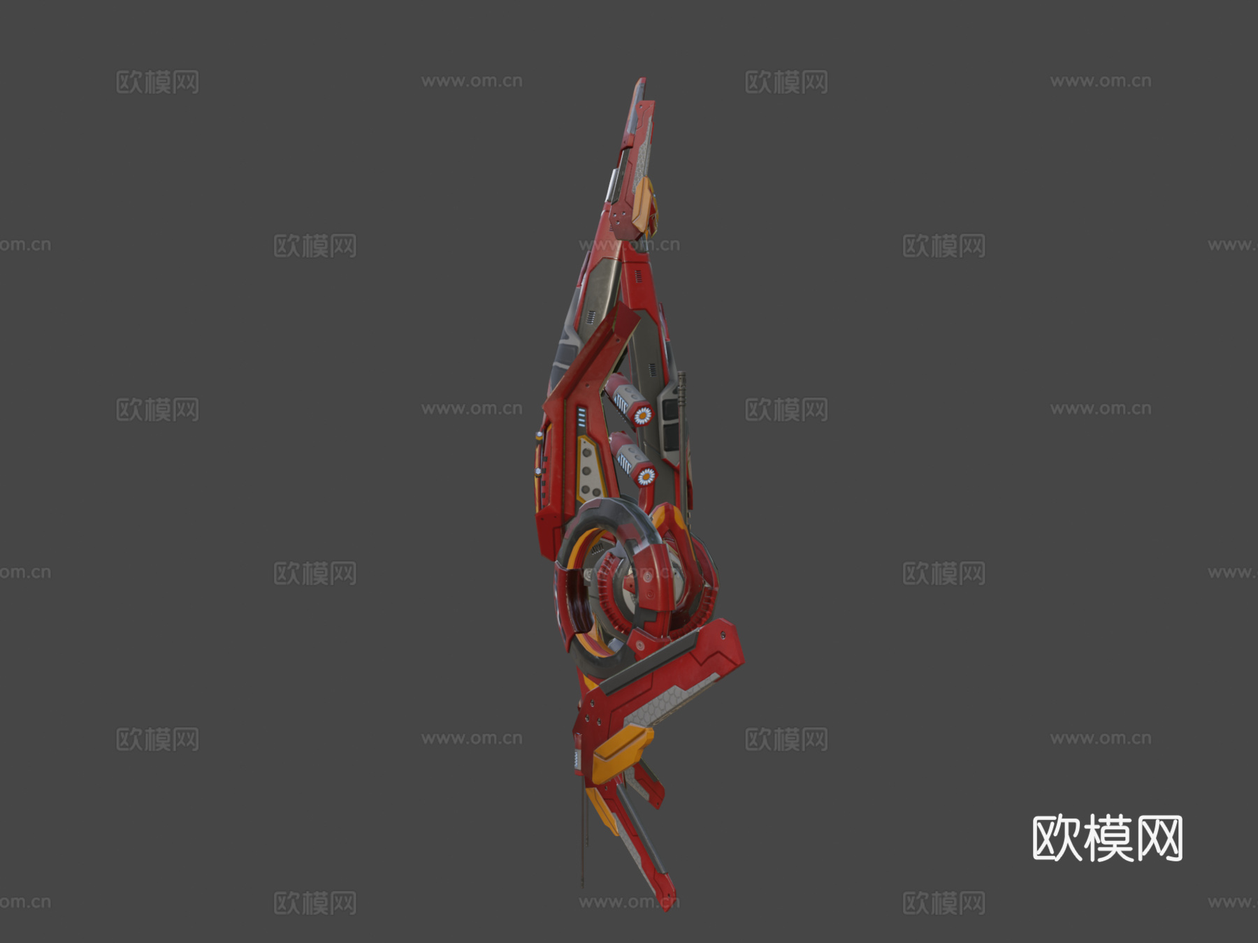 无人机 V2 红色 漫画su模型