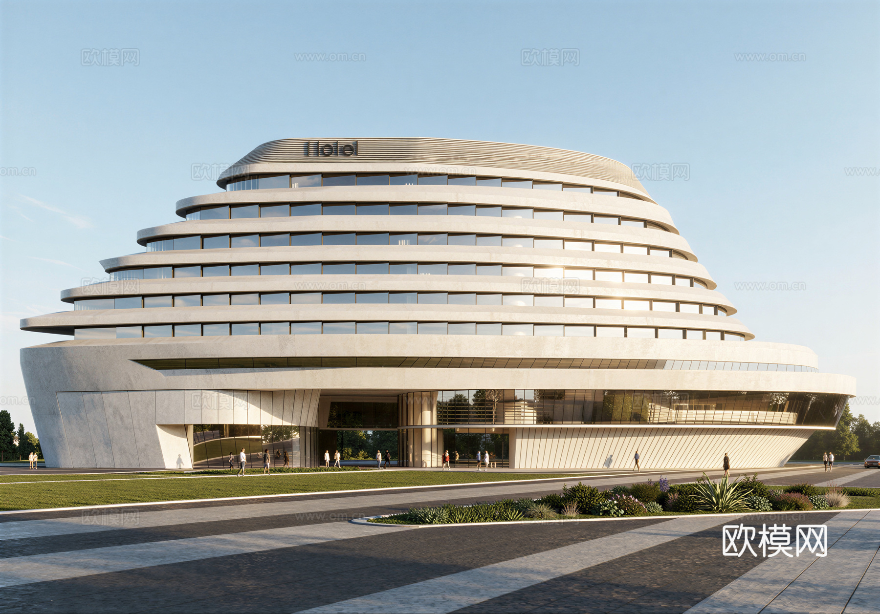 现代酒店 多层酒店 高层酒店 旅馆 酒店建筑su模型