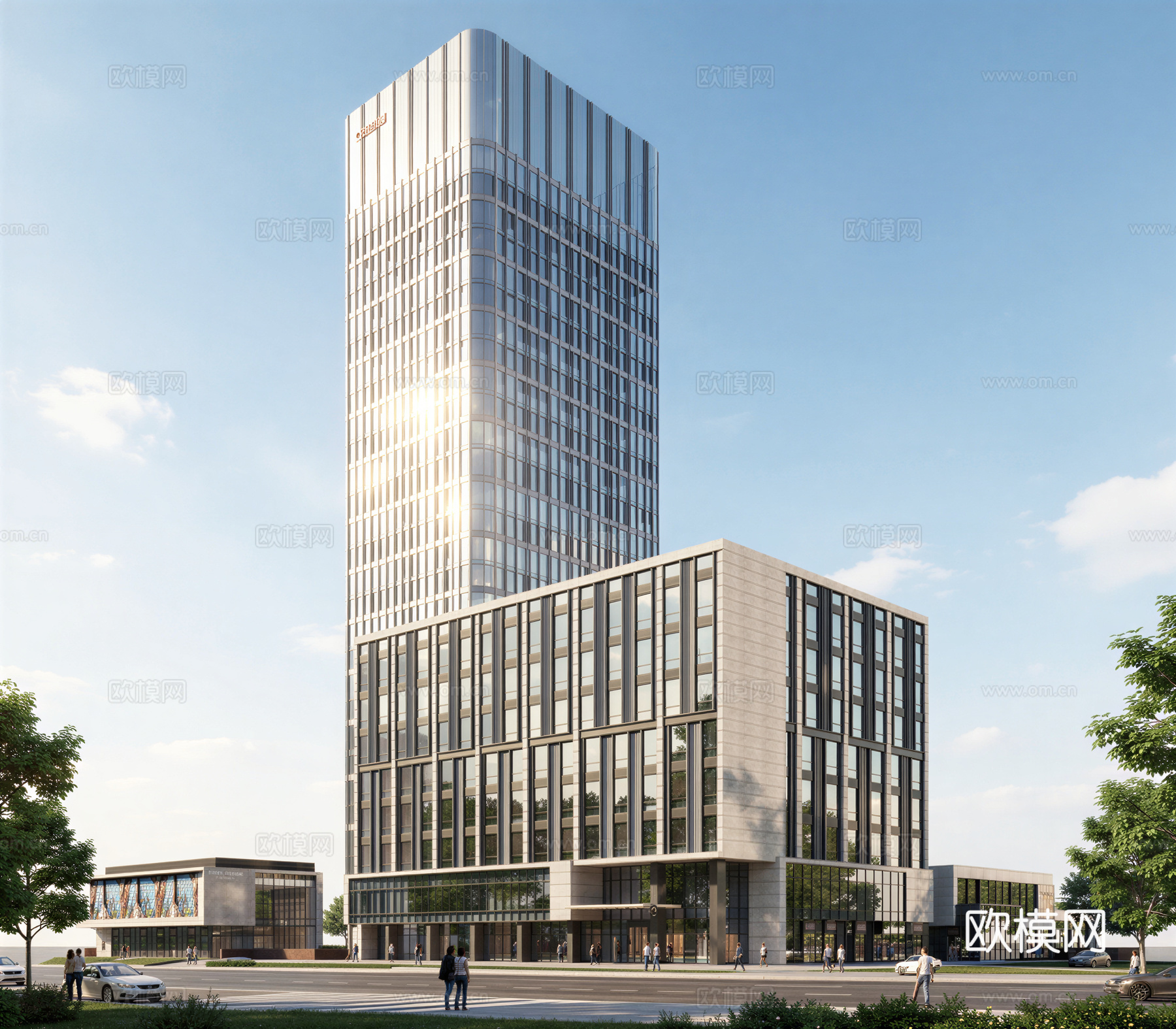 现代酒店 高层酒店 多层酒店 旅馆 酒店建筑su模型