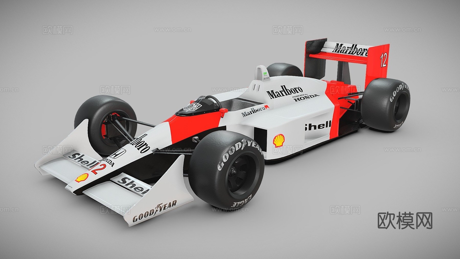 迈凯伦 MP44 F1 赛车su模型