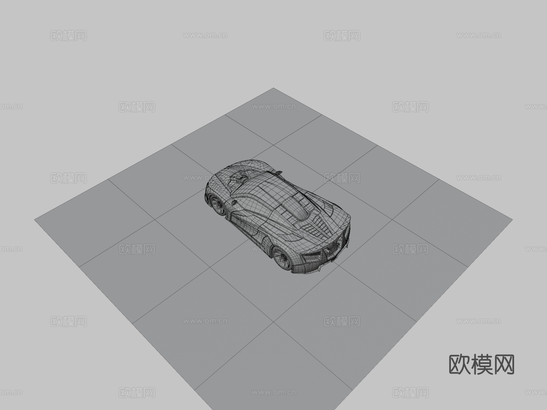 虚构超级跑车V12哥布林su模型