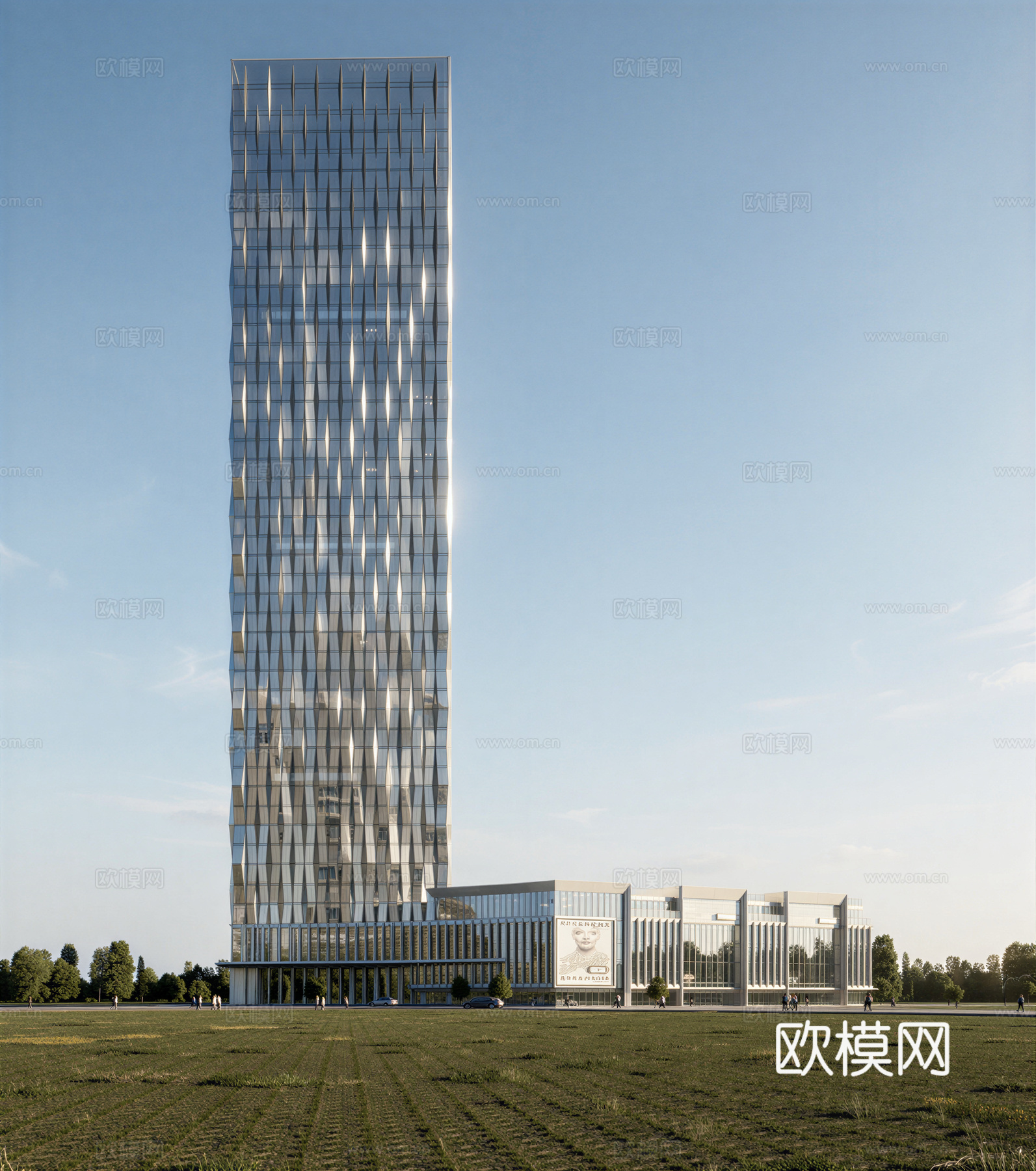 现代酒店 高层酒店 多层酒店 旅馆 酒店建筑su模型