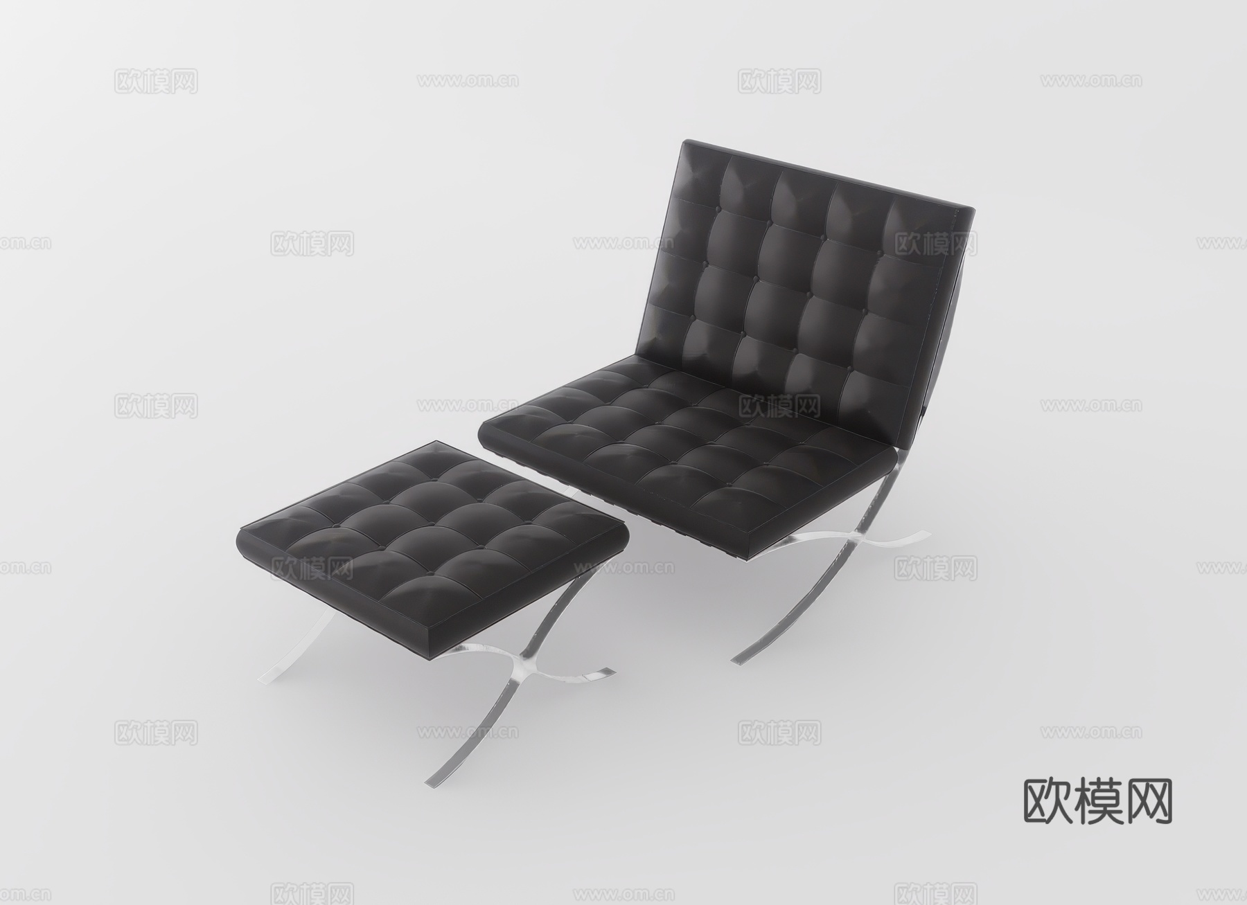 休闲椅su模型