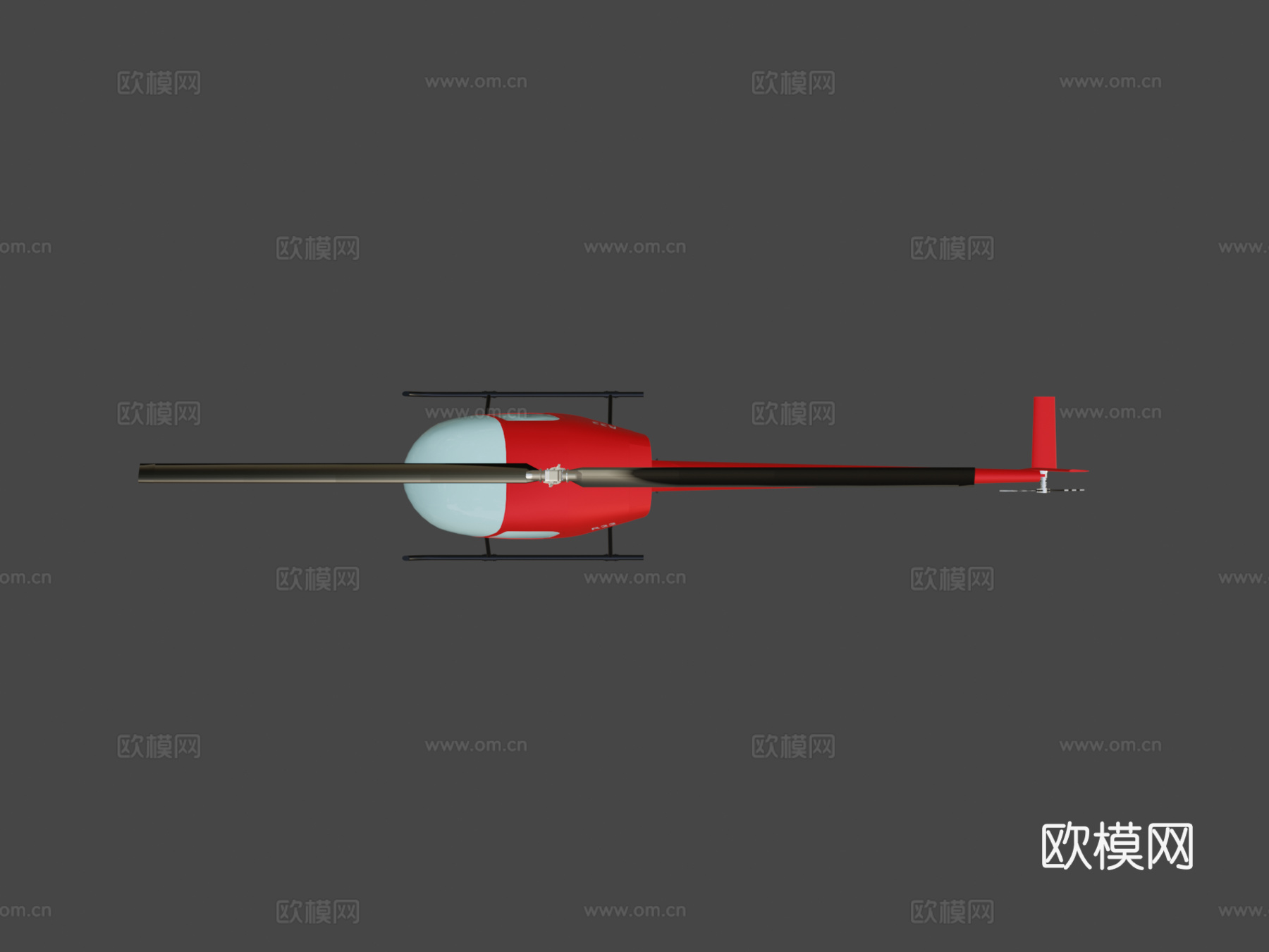 直升机罗宾逊R22su模型