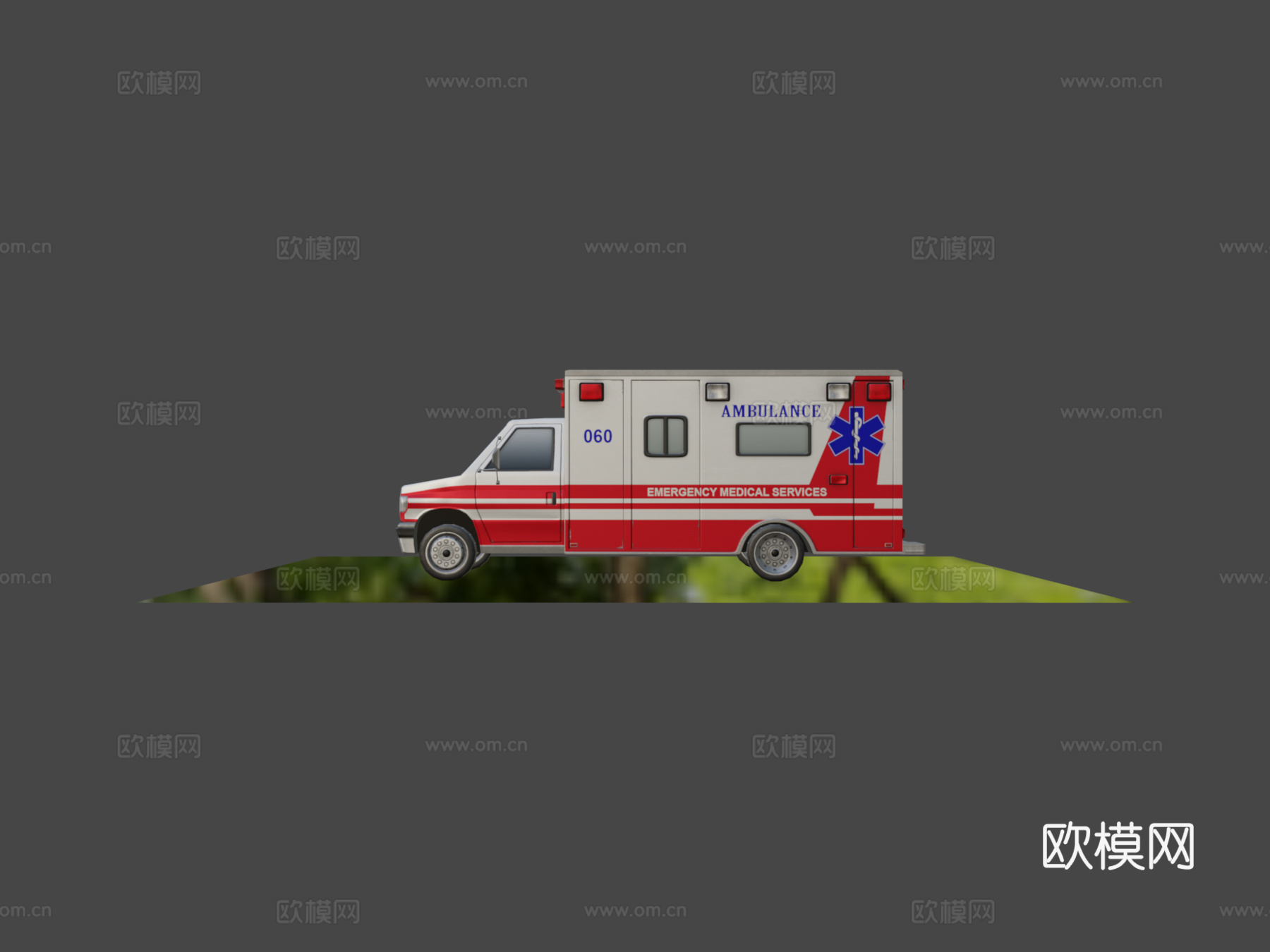 救护车su模型