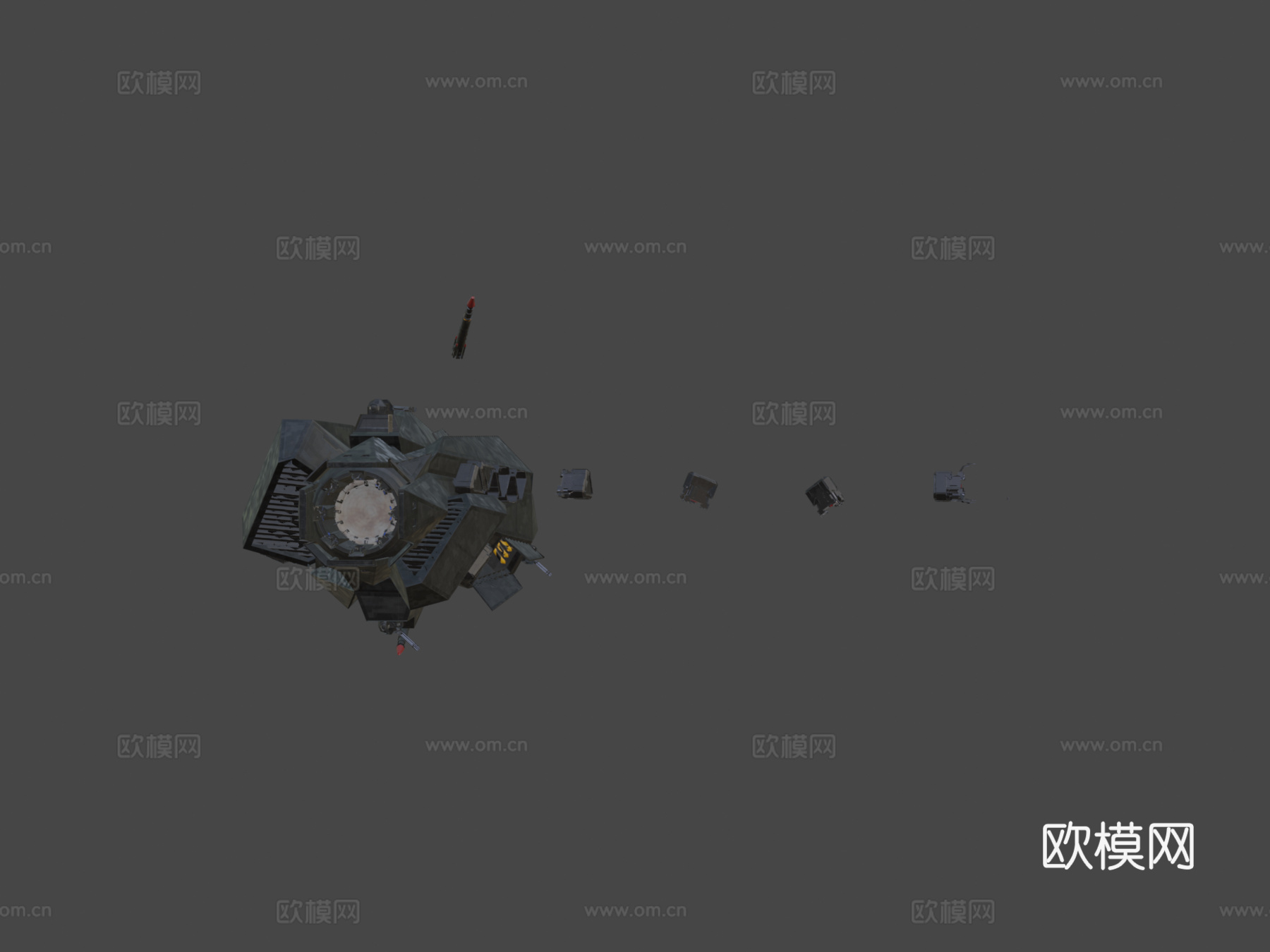 阿蒙拉级隐形舰 浩瀚无垠su模型