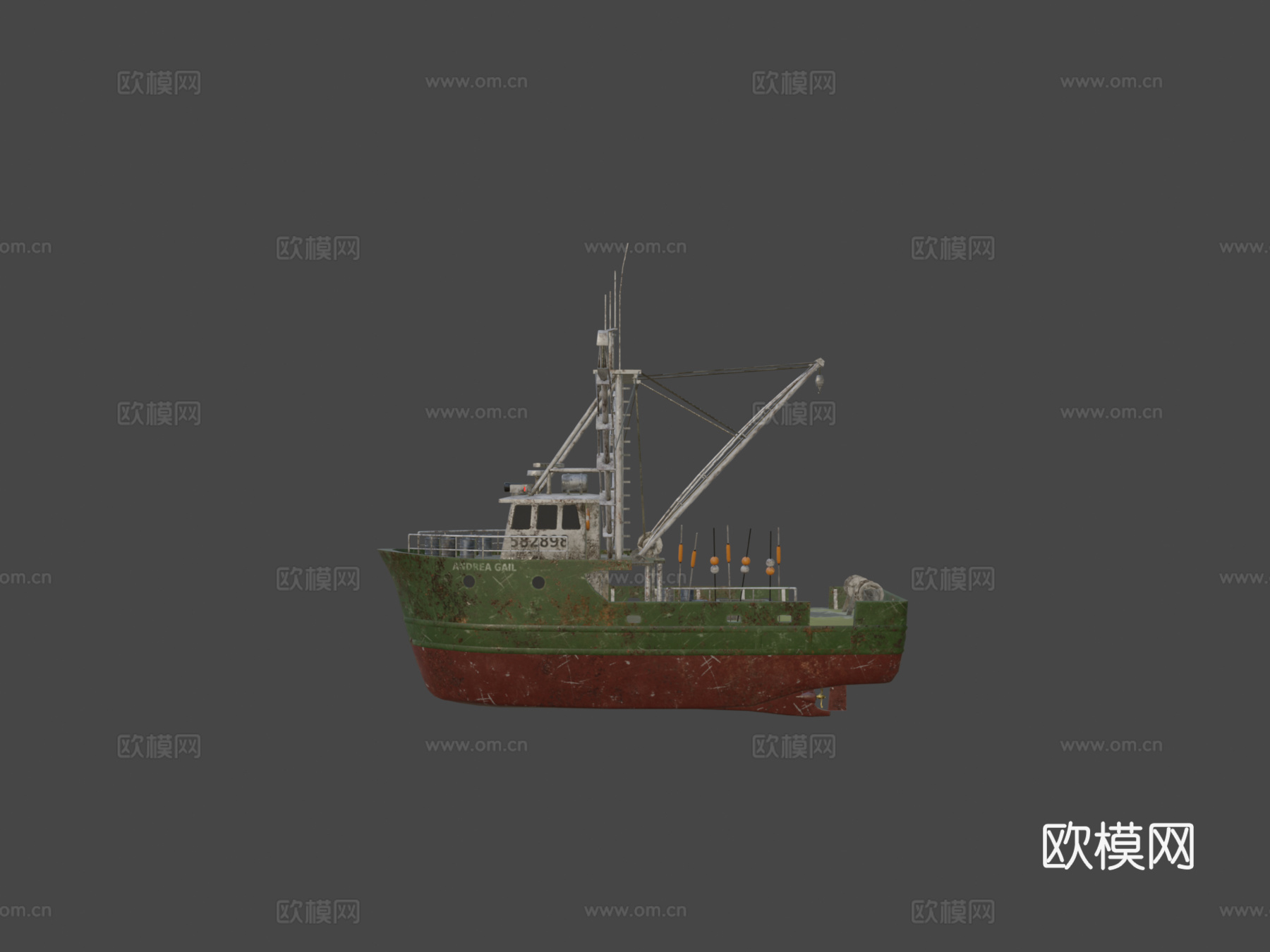 渔船su模型