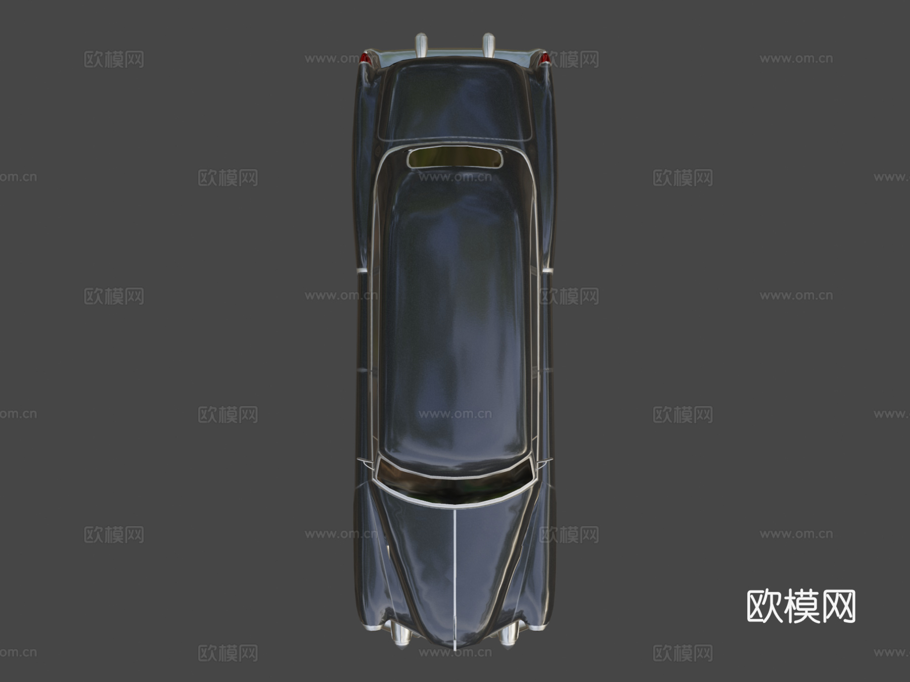 低多边形 汽车  凯迪拉克 75 轿车 1953su模型