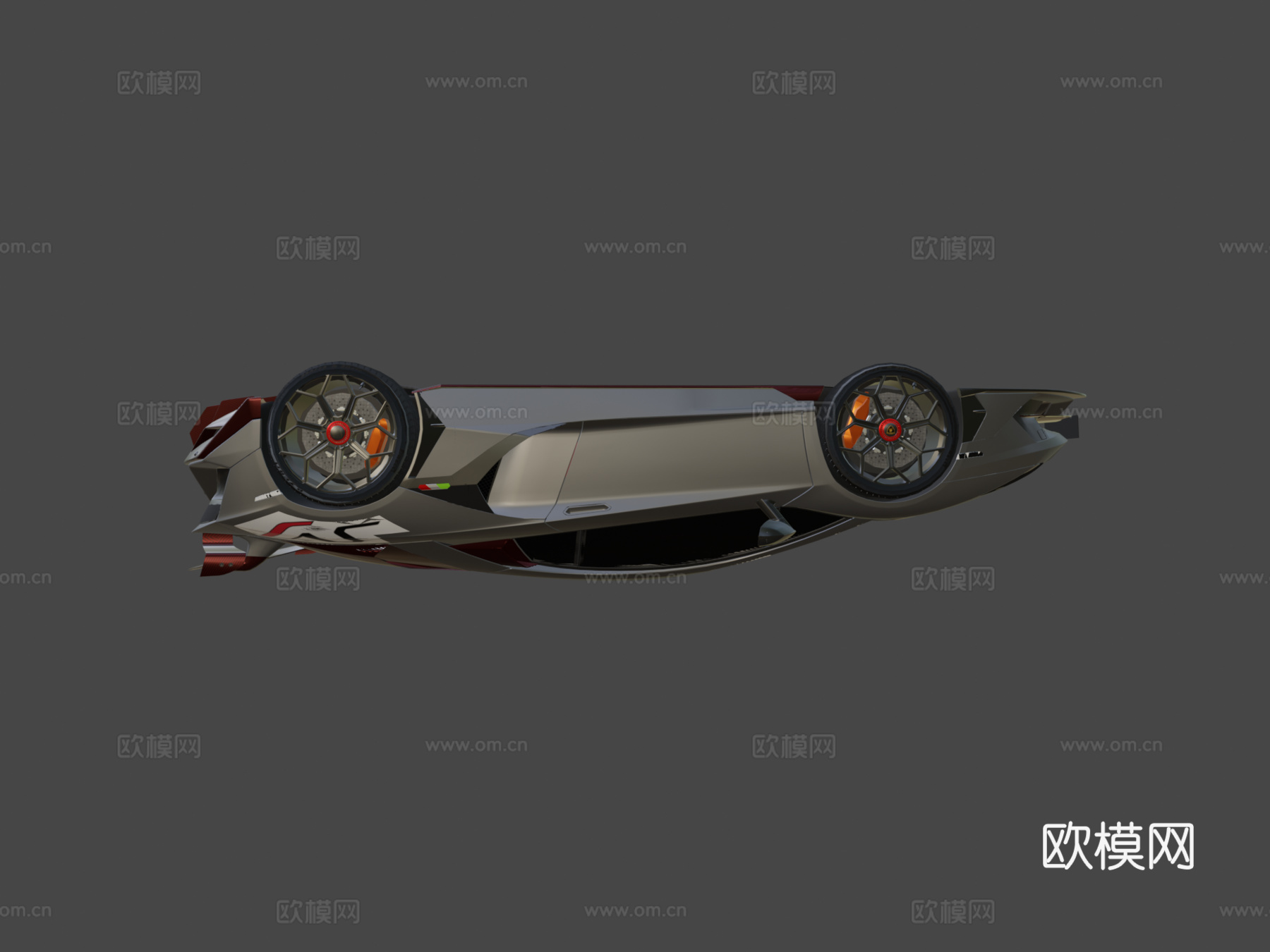 低多边形 兰博基尼 埃文塔多 SVJ 2019su模型