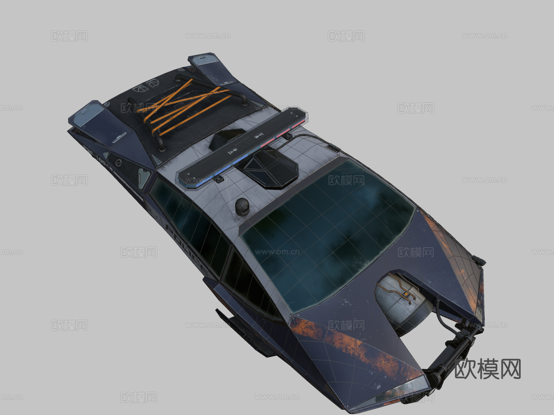 反乌托邦 警车su模型