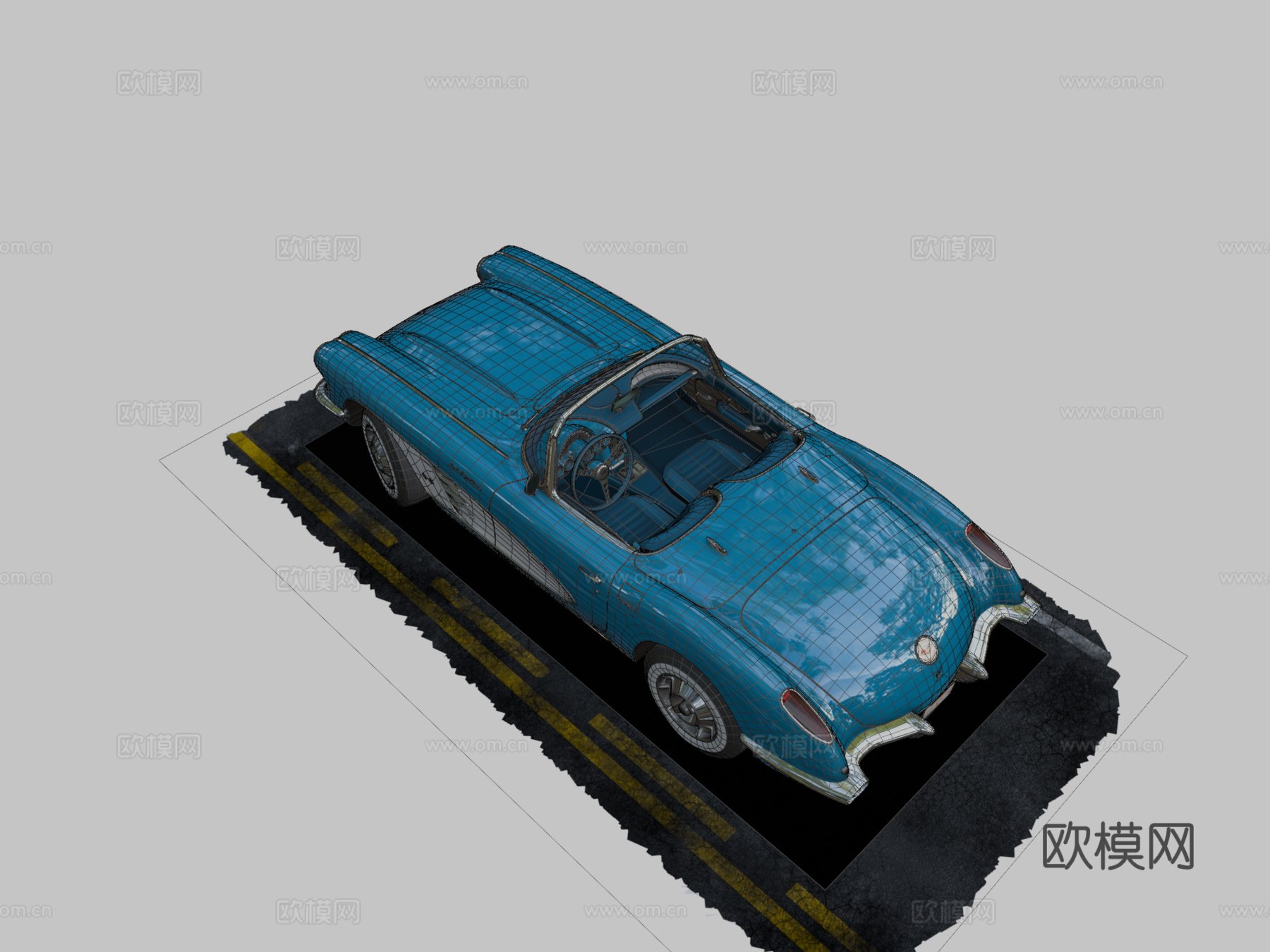 通用美国跑车su模型